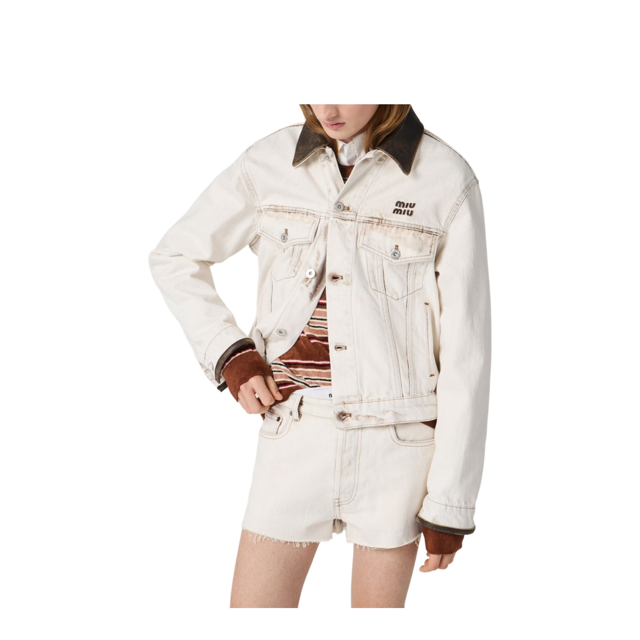 Denim Bomber Jacket - Image 2