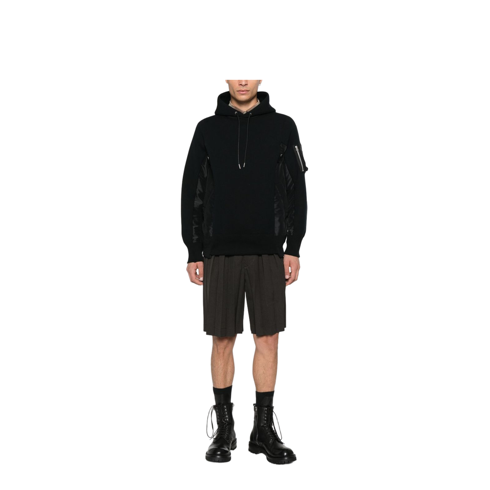 Cotton and Nylon Hoodie - Image 2