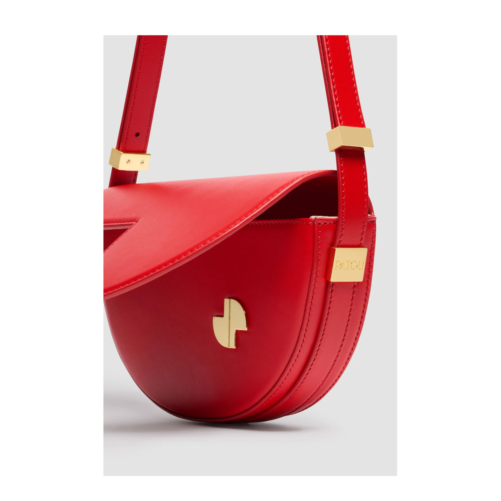 Hortensia Mini Calfskin Shoulder Bag - Lipstick - Image 2