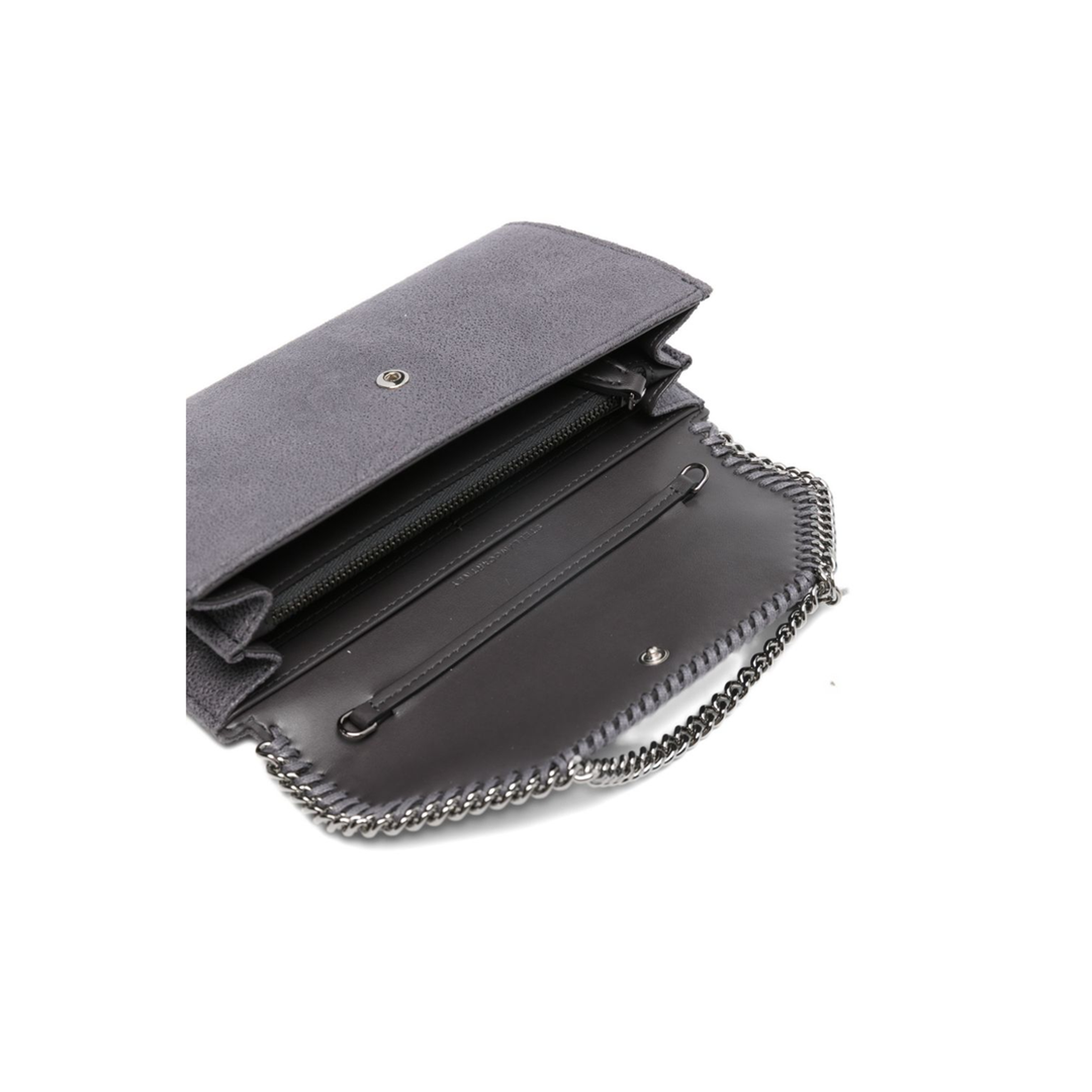 Falabella Shaggy Deer Wallet-On-Chain Crossbody - Grey - Image 4