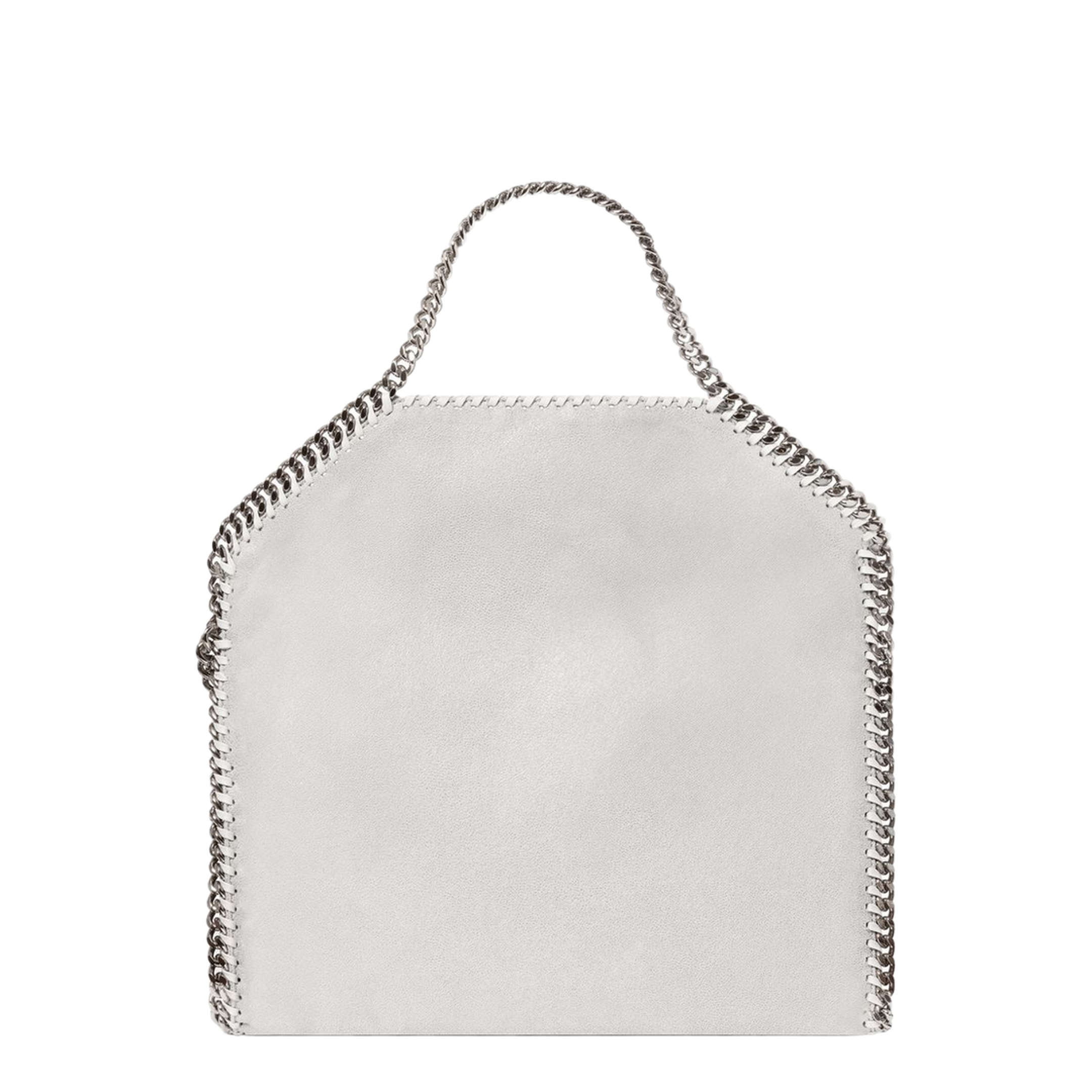 Falabella Medium Vegan Leather Tote Bag - Airlite Pearl Grey - Image 4