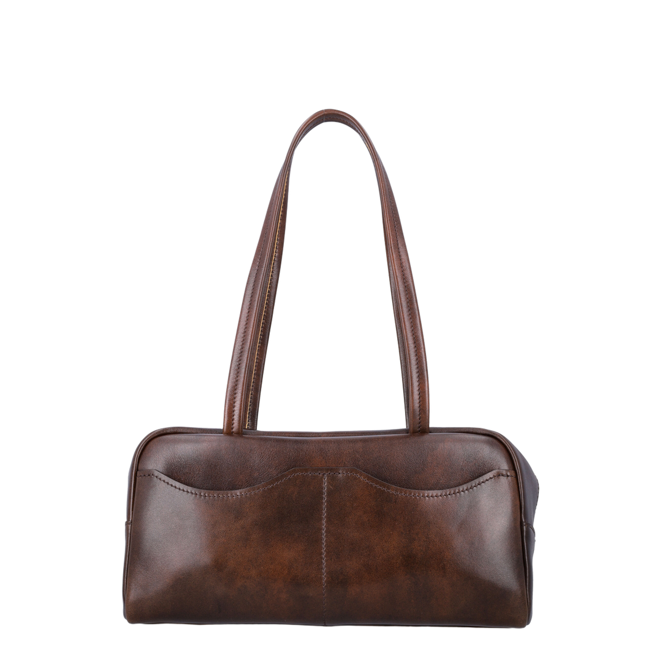 Carry Large Leather Shoulder Bags - Cocoa Brown - Image 3