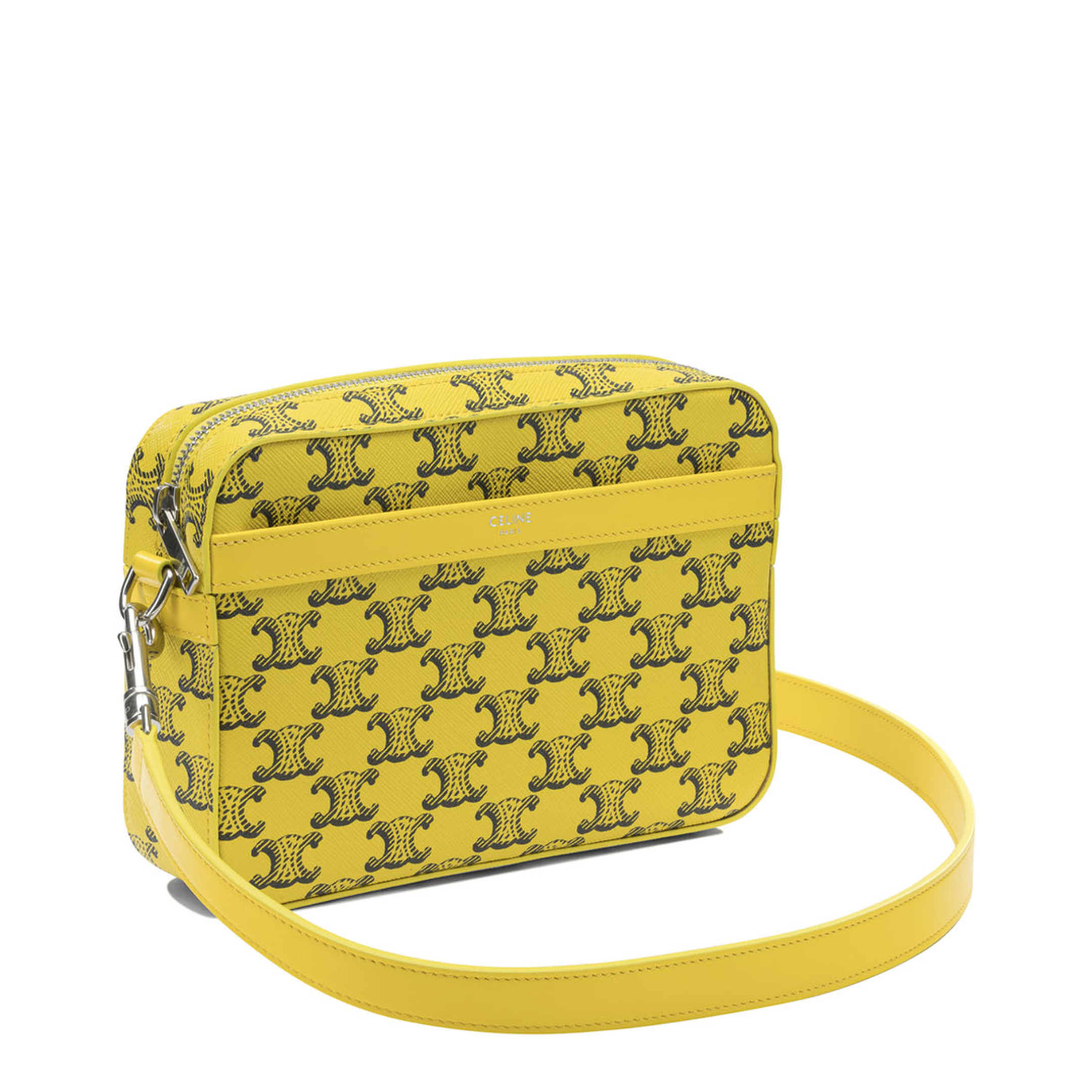 Triomphe Canvas Small Canvas Messenger Bag - Ultra Yellow - Image 2