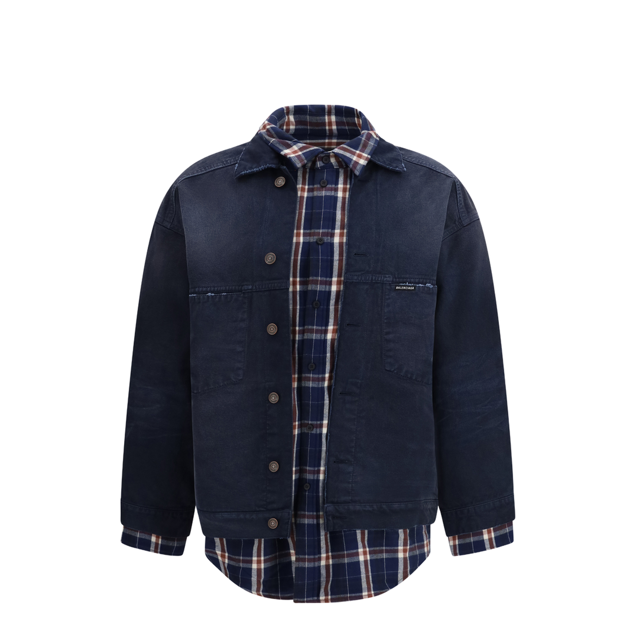 Patched Shirt Jacket - Image 1