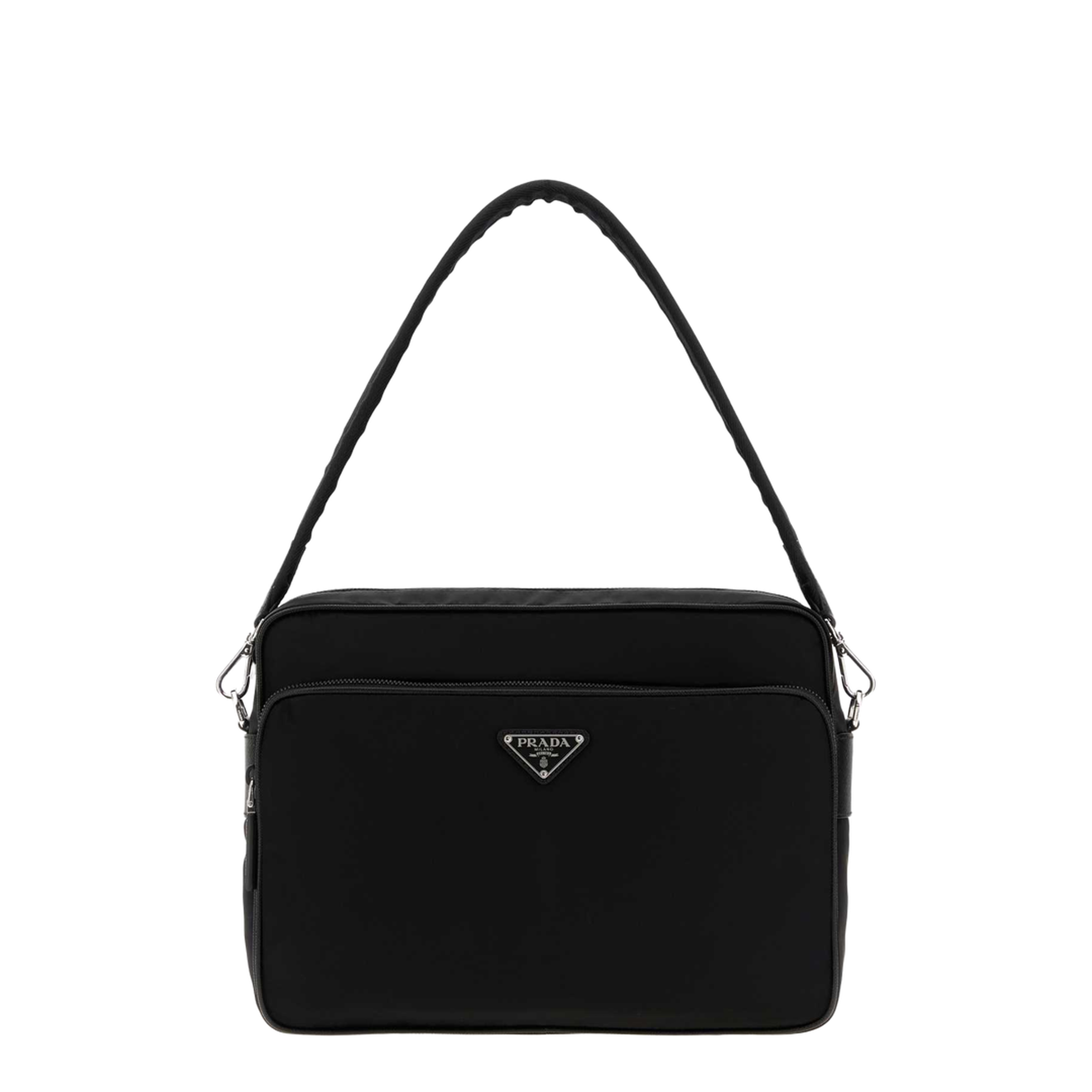 Medium Re-Nylon Shoulder Bags - Nero - Image 1