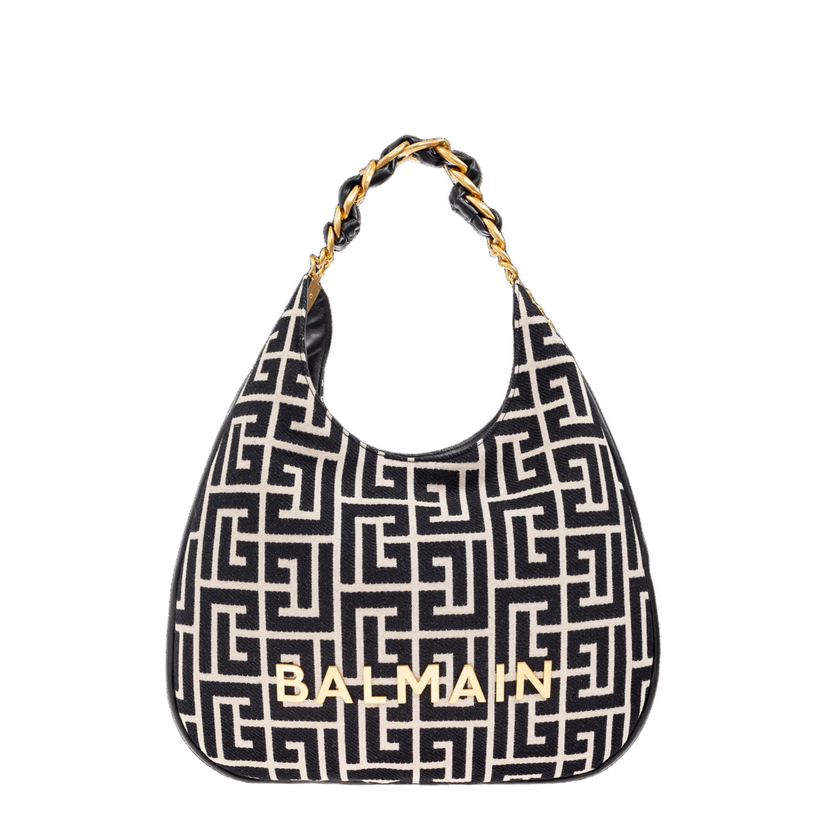 1945 Soft Large Jacquard Tote - Black - Image 1