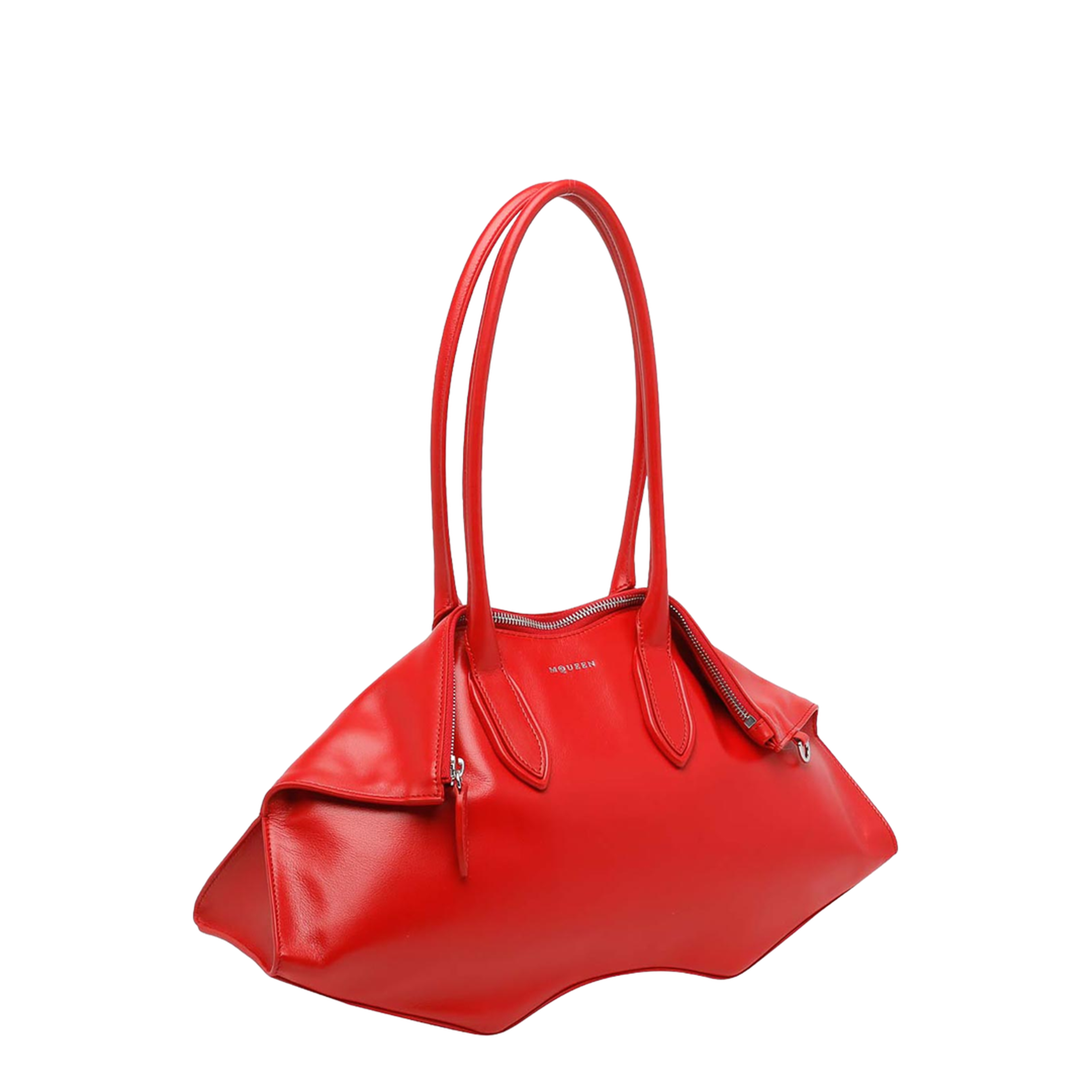 Manta Nappa Calf Leather Bag - Red - Image 2
