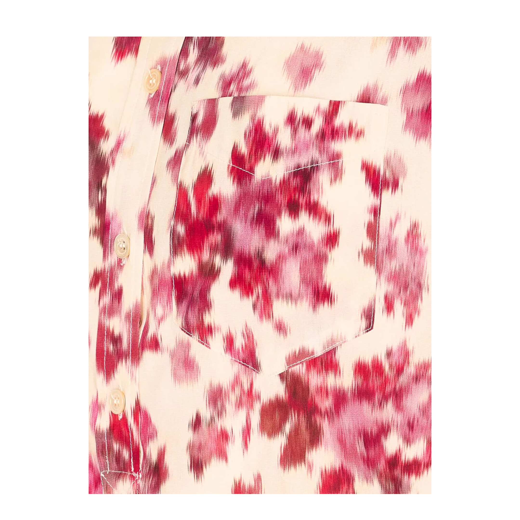 Silk Rose Print Blouse - Image 3