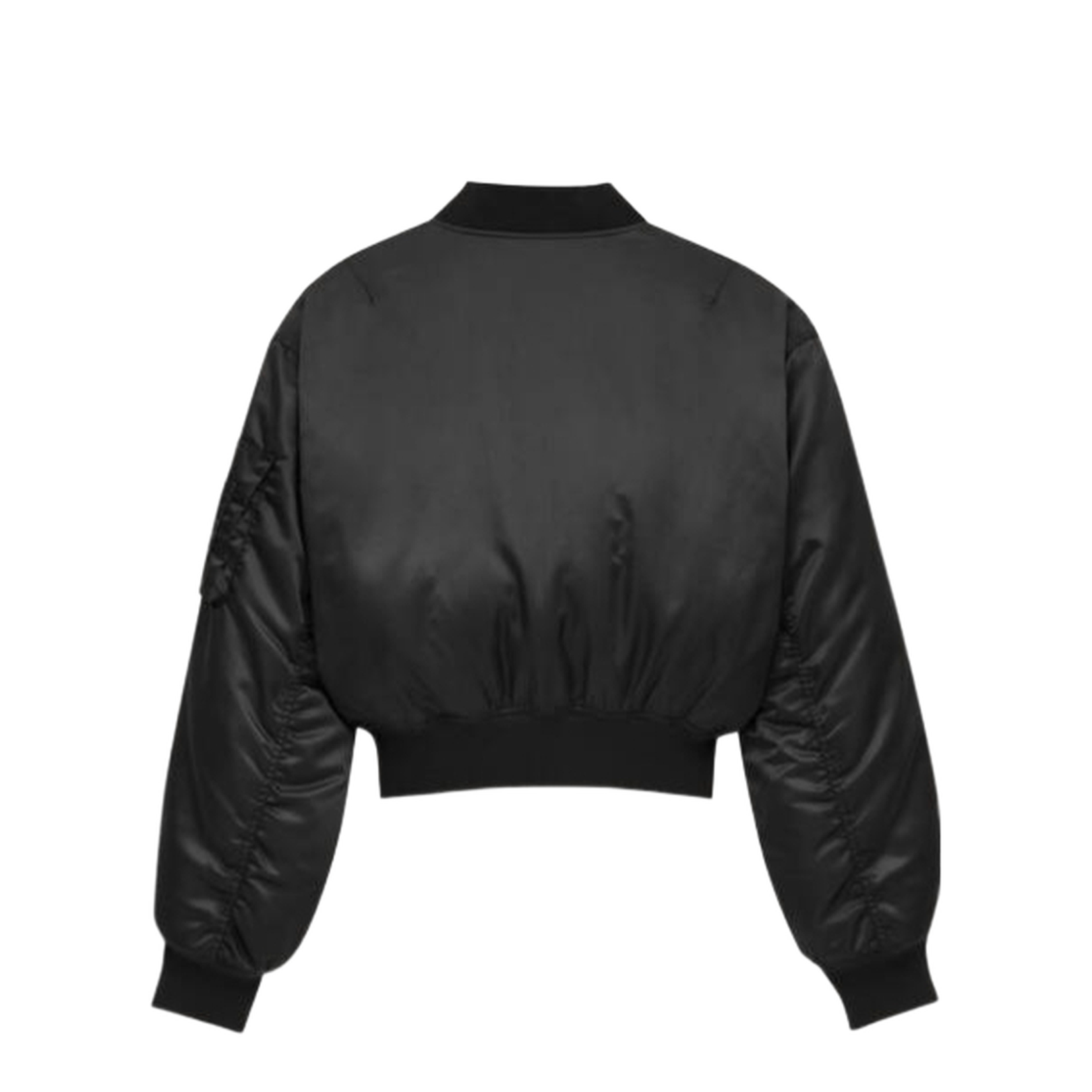 Bomber Jacket in Water-Repellent Nylon Serge - Image 3