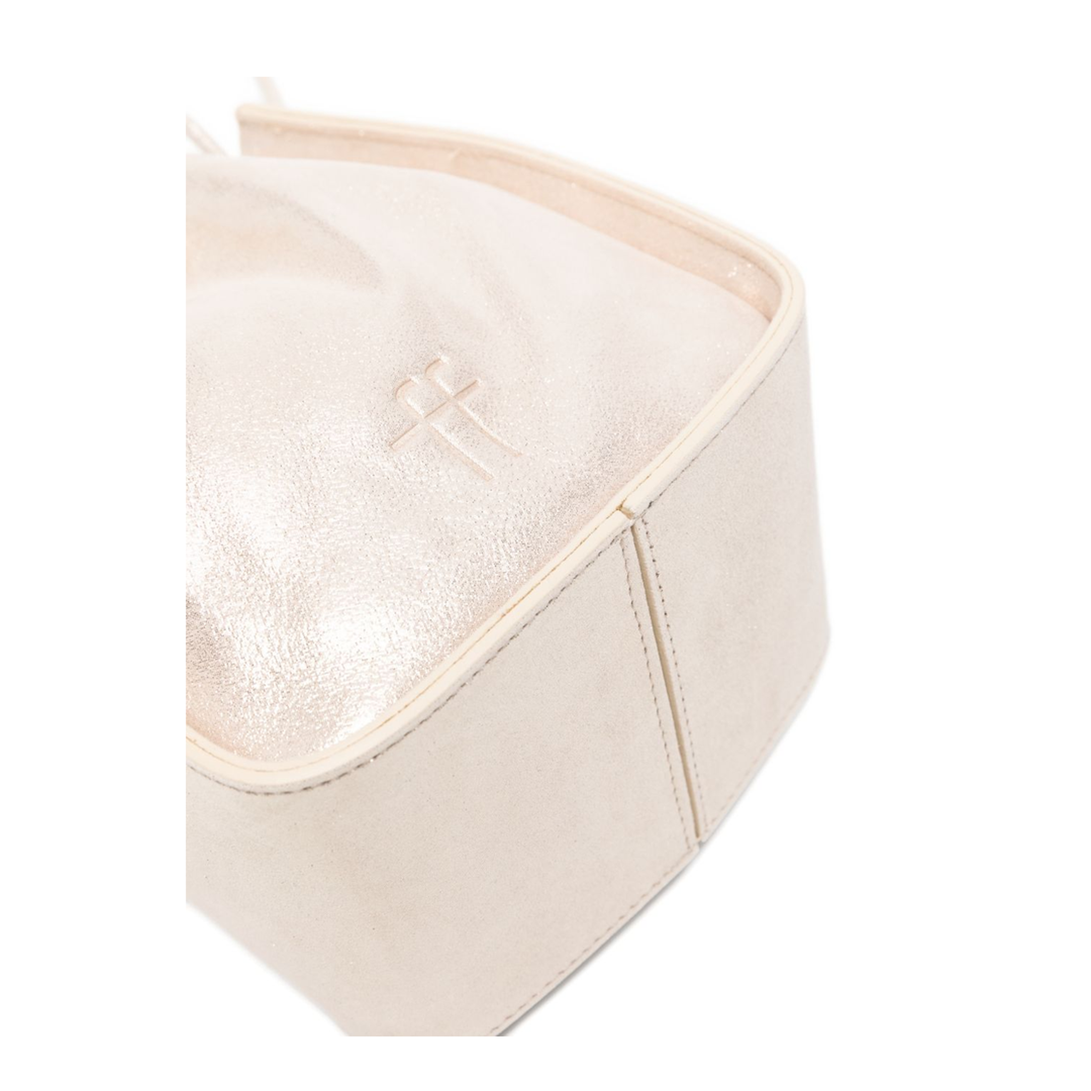 Calf Leather Bucket Bag - Platino - Image 2