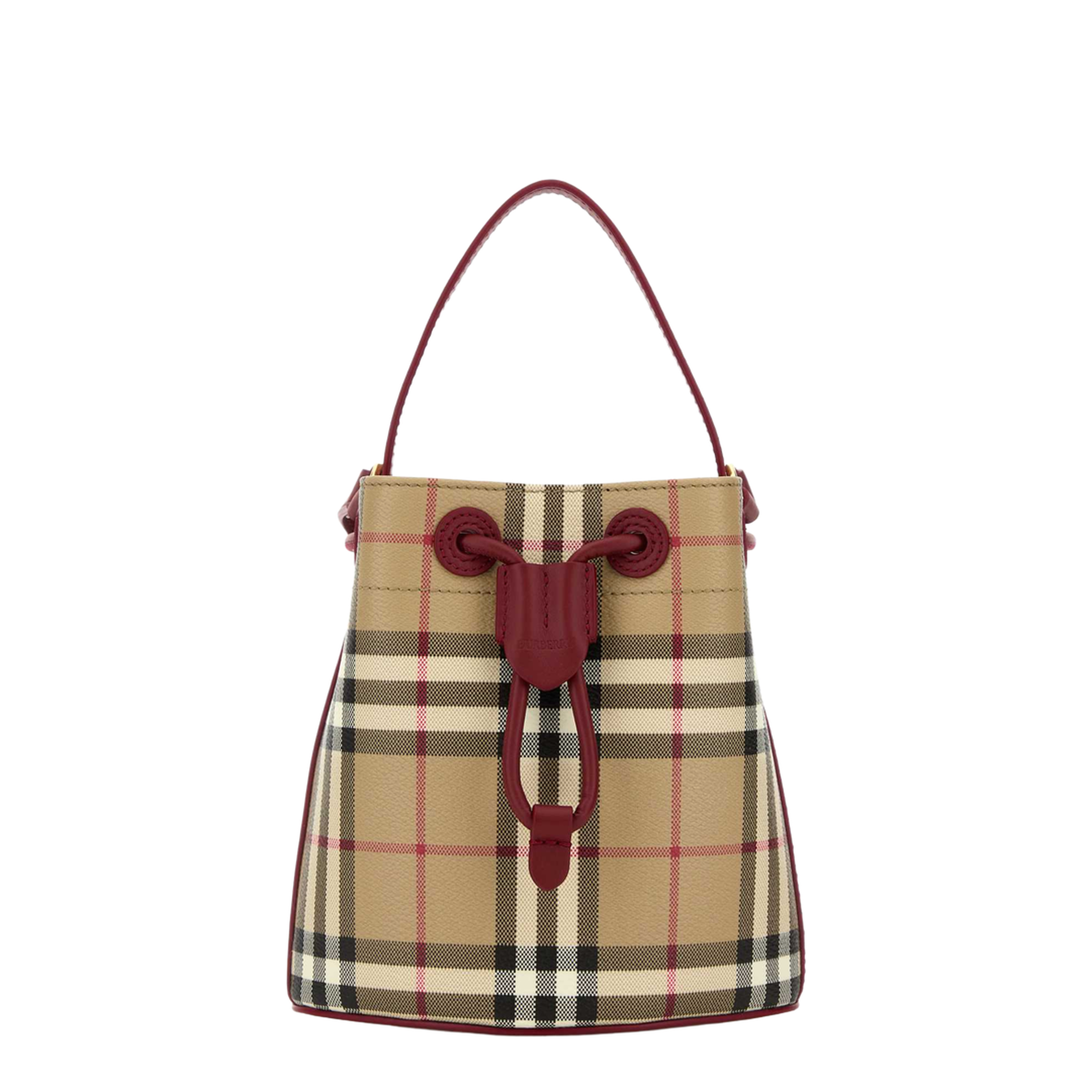 Checkered Bucket Bag - Image 3