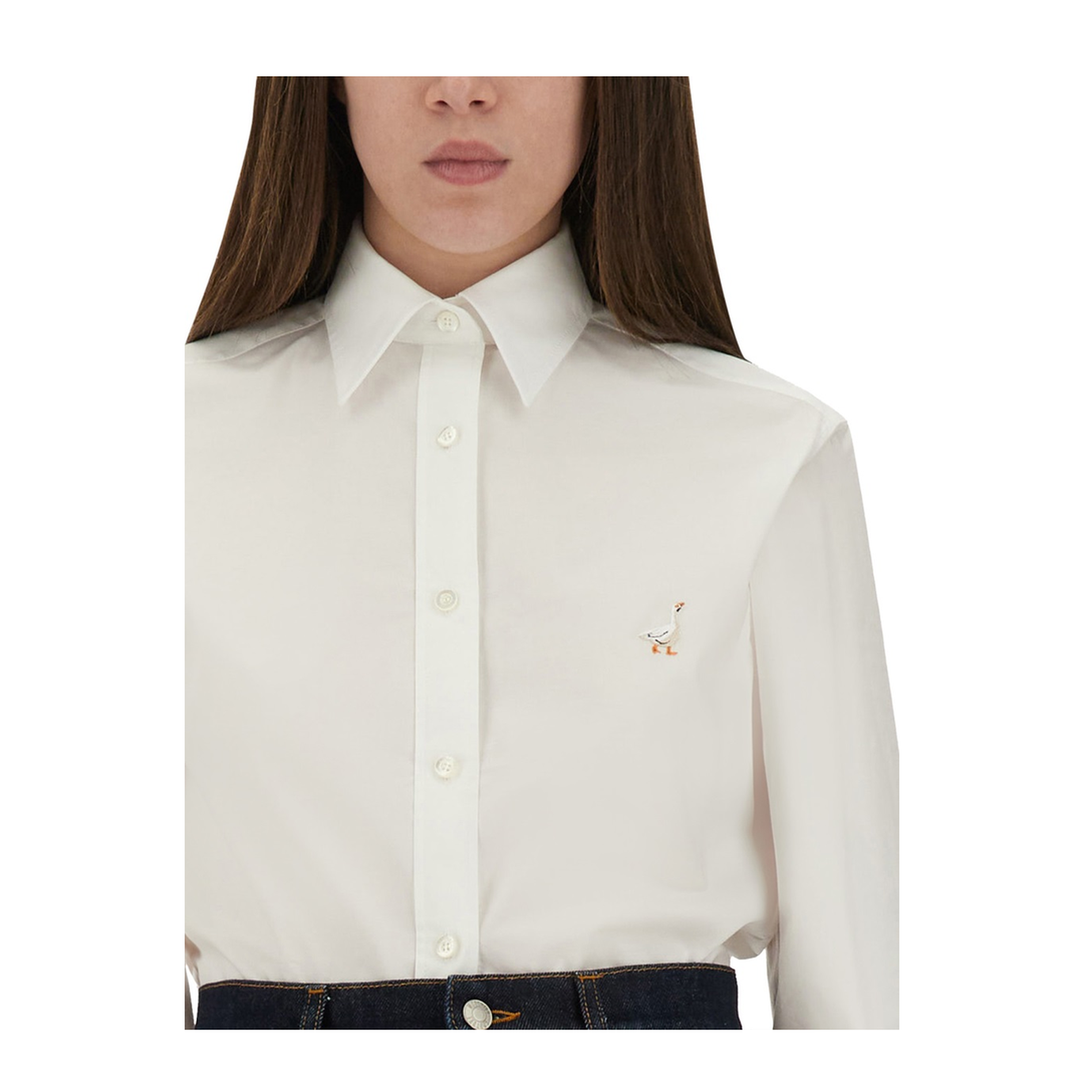 Shirt with Goose Embroidery - Image 4
