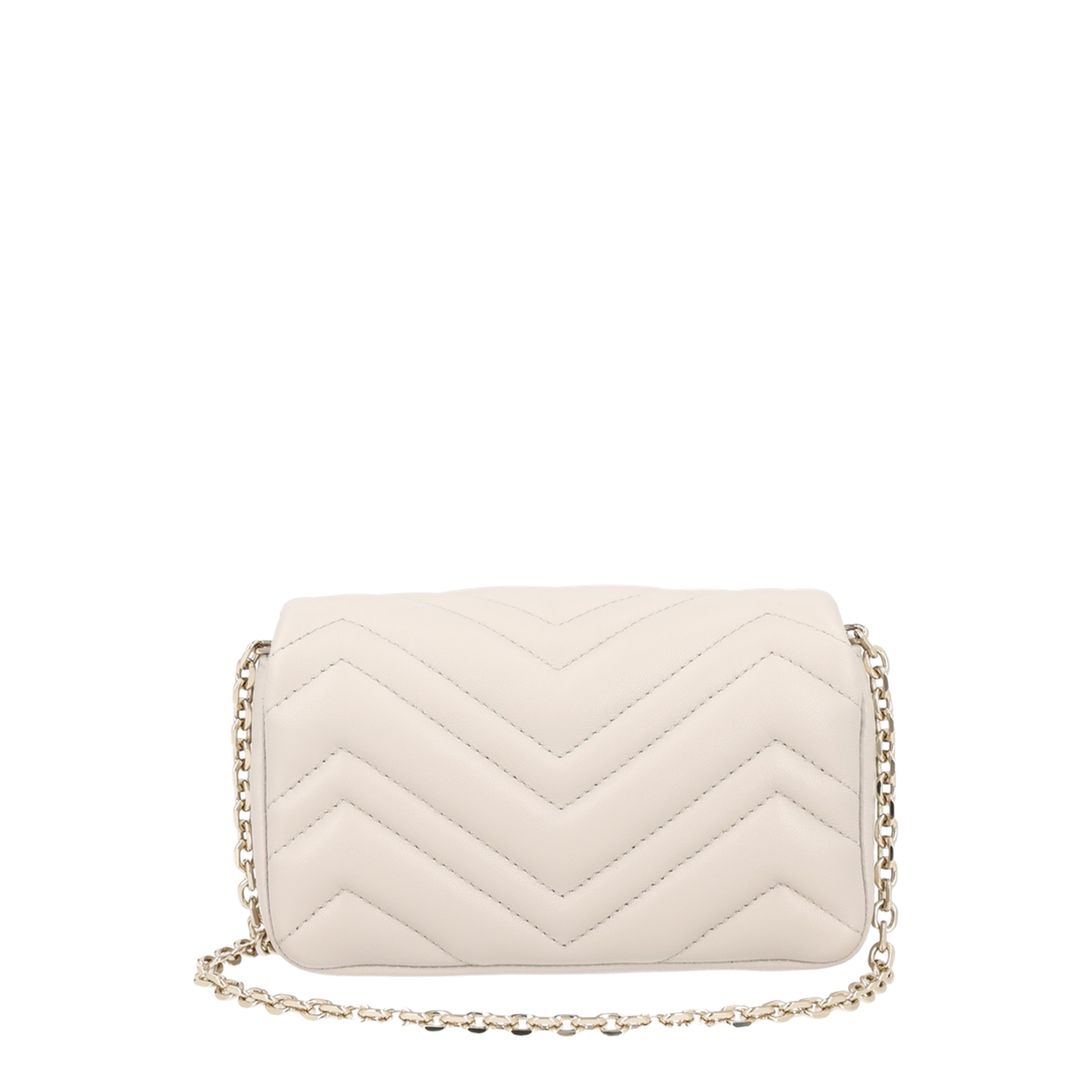 GG Marmont Mini Shoulder Bag Nappa Leather - Light Grey - Image 2