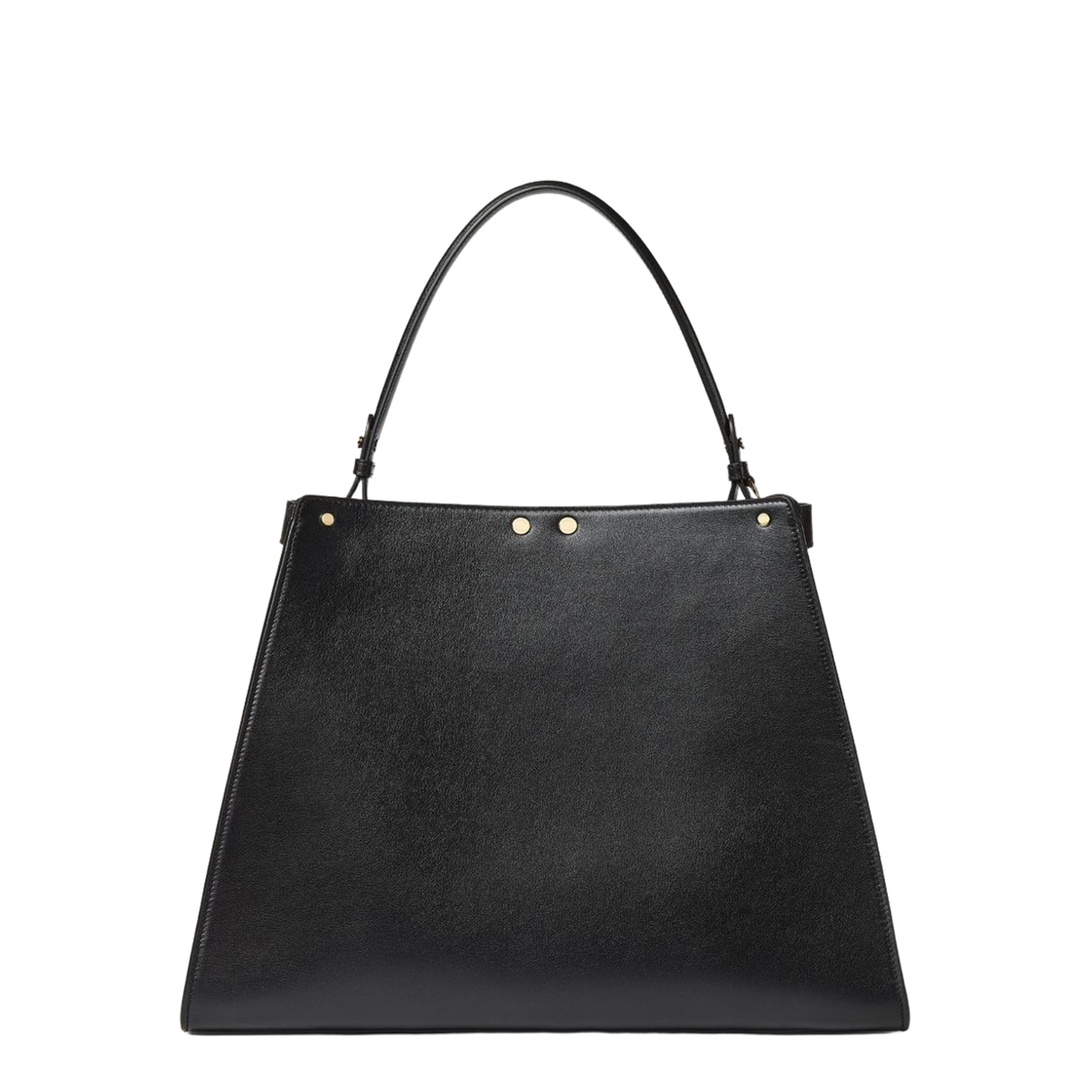 Way Large Calfskin and Suede Bag - Black - Image 5