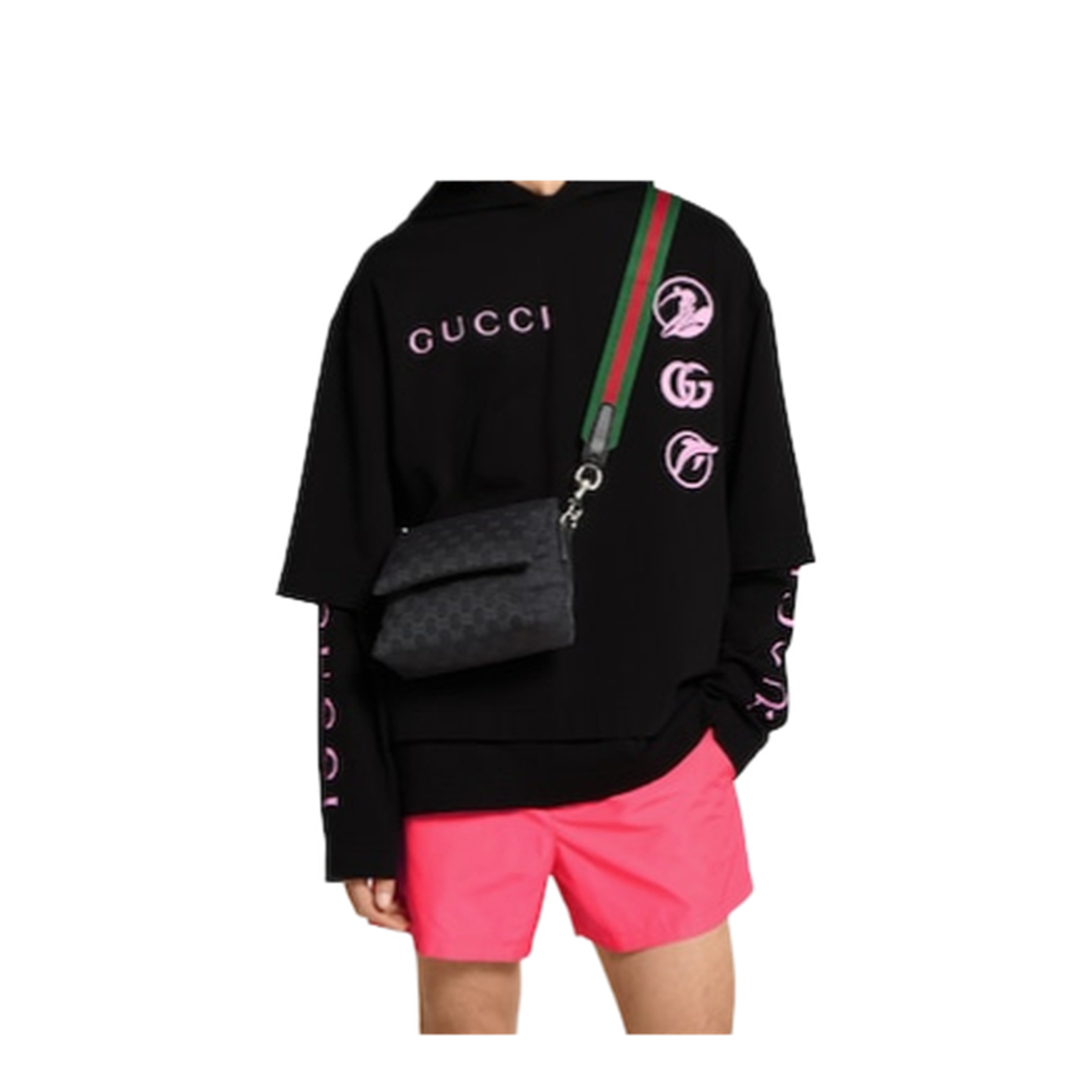 GG Canvas Small Canvas Crossbody Bag - Black - Image 4