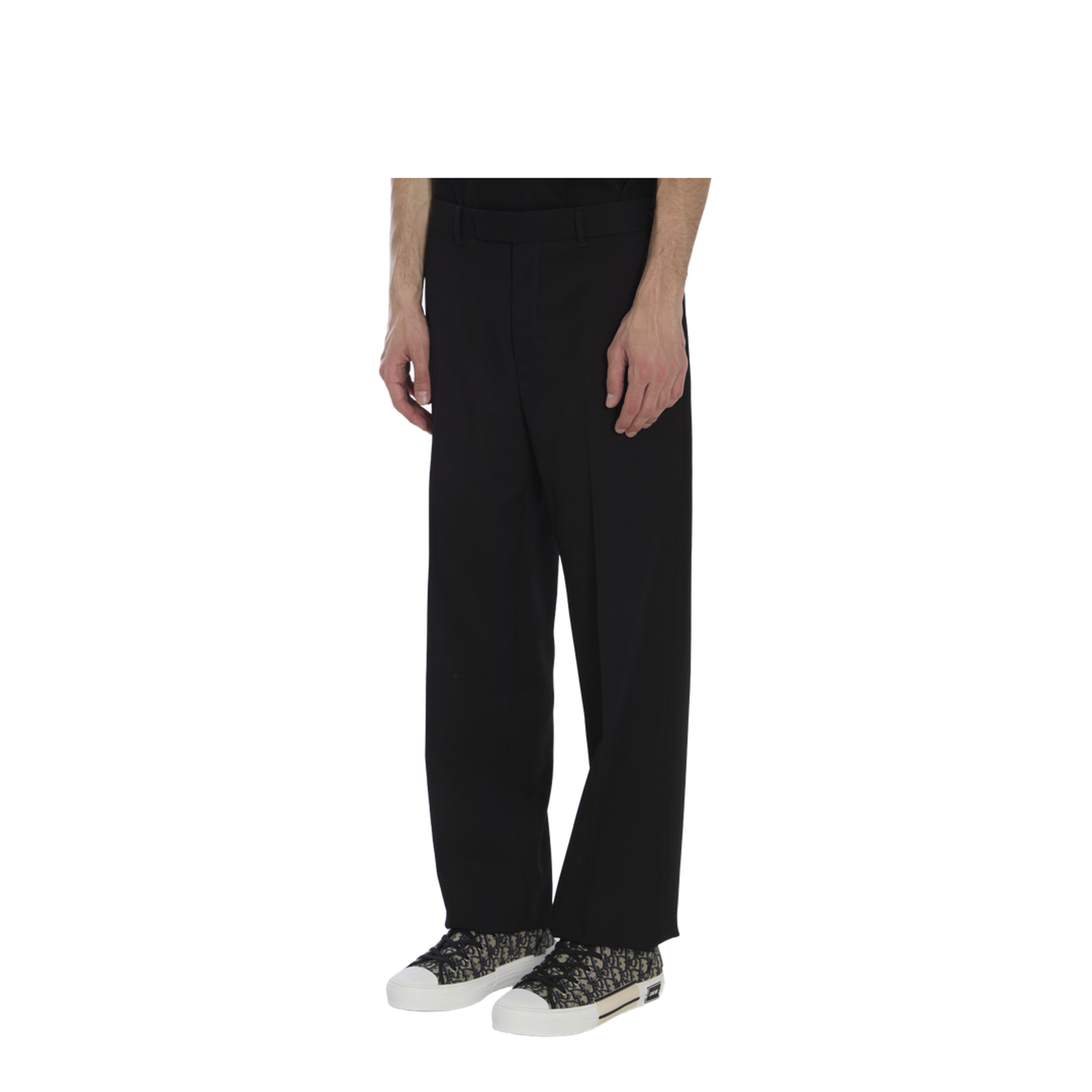 Wide Wool Trousers - Image 2