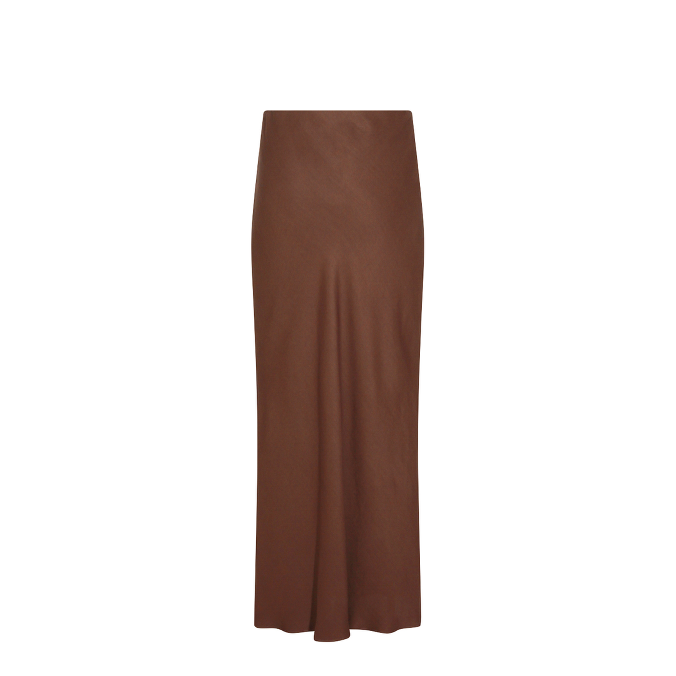 Brown Viscose Blend Skirt - Image 3