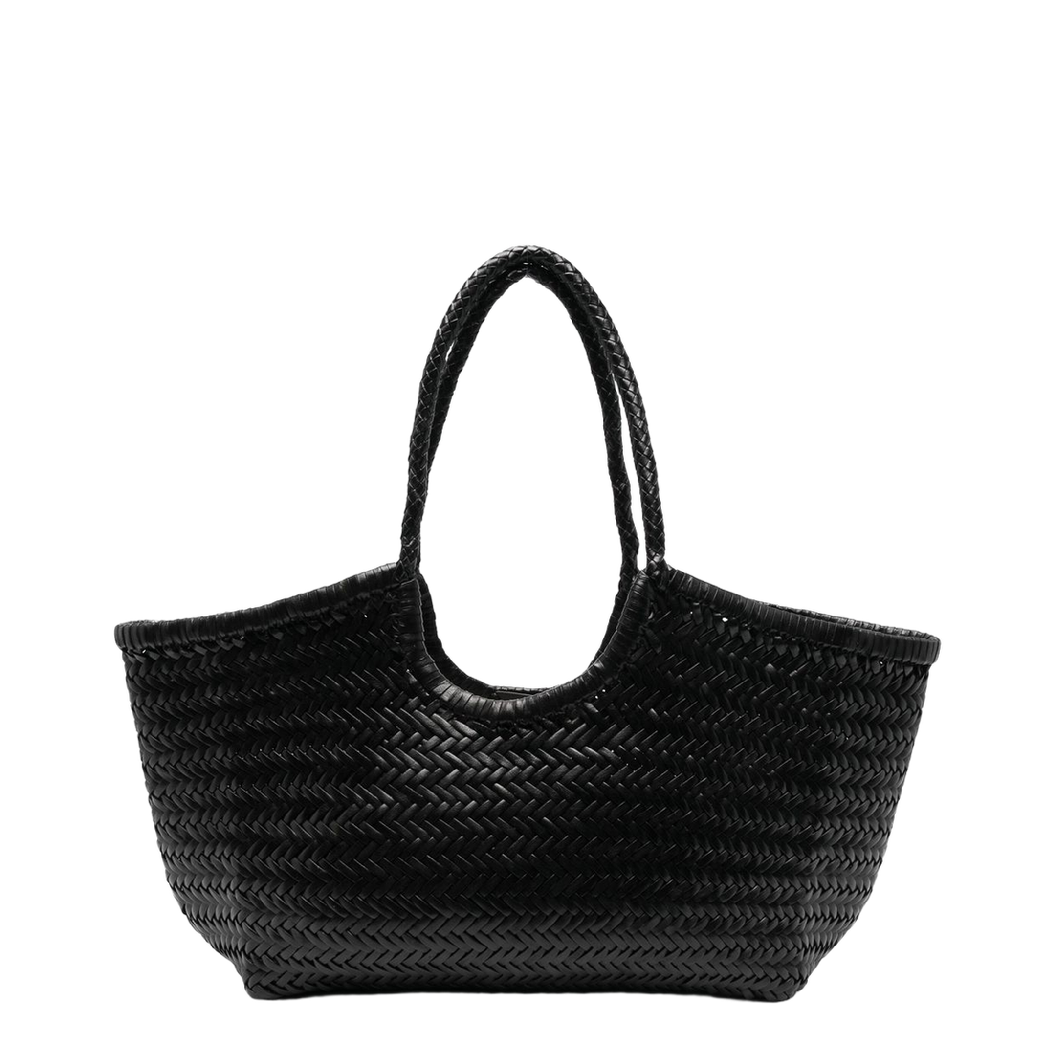 Nantucket Big Buffalo Leather Tote - Black - Image 1