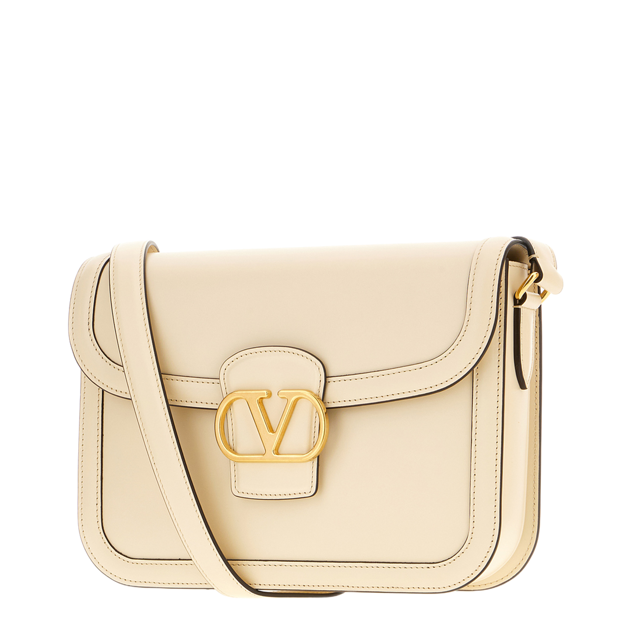 9To5 Medium Smooth Calfskin Shoulder Bag - Milky White - Image 2