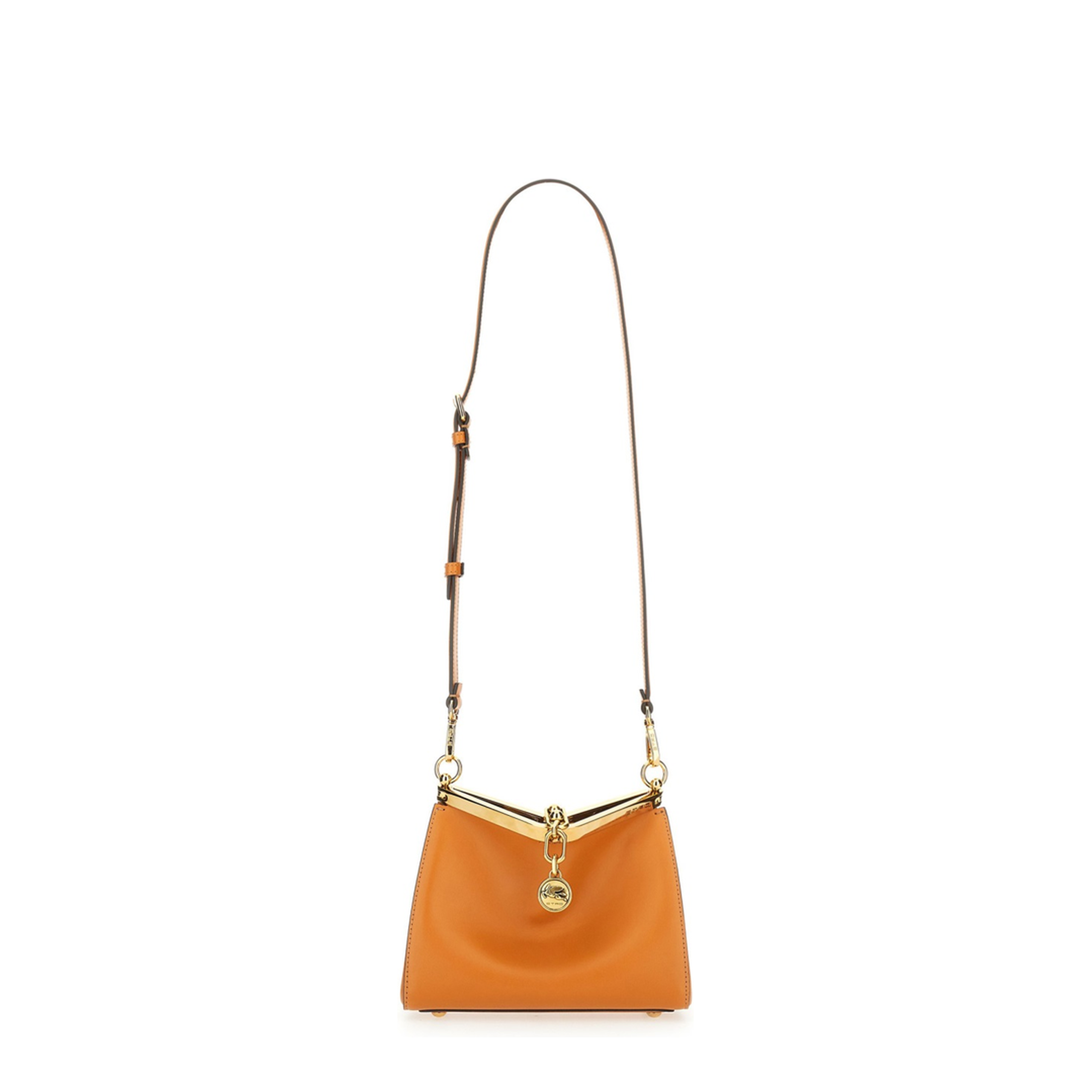 Vela Small Calfskin Shoulder Bag - Orange - Image 2