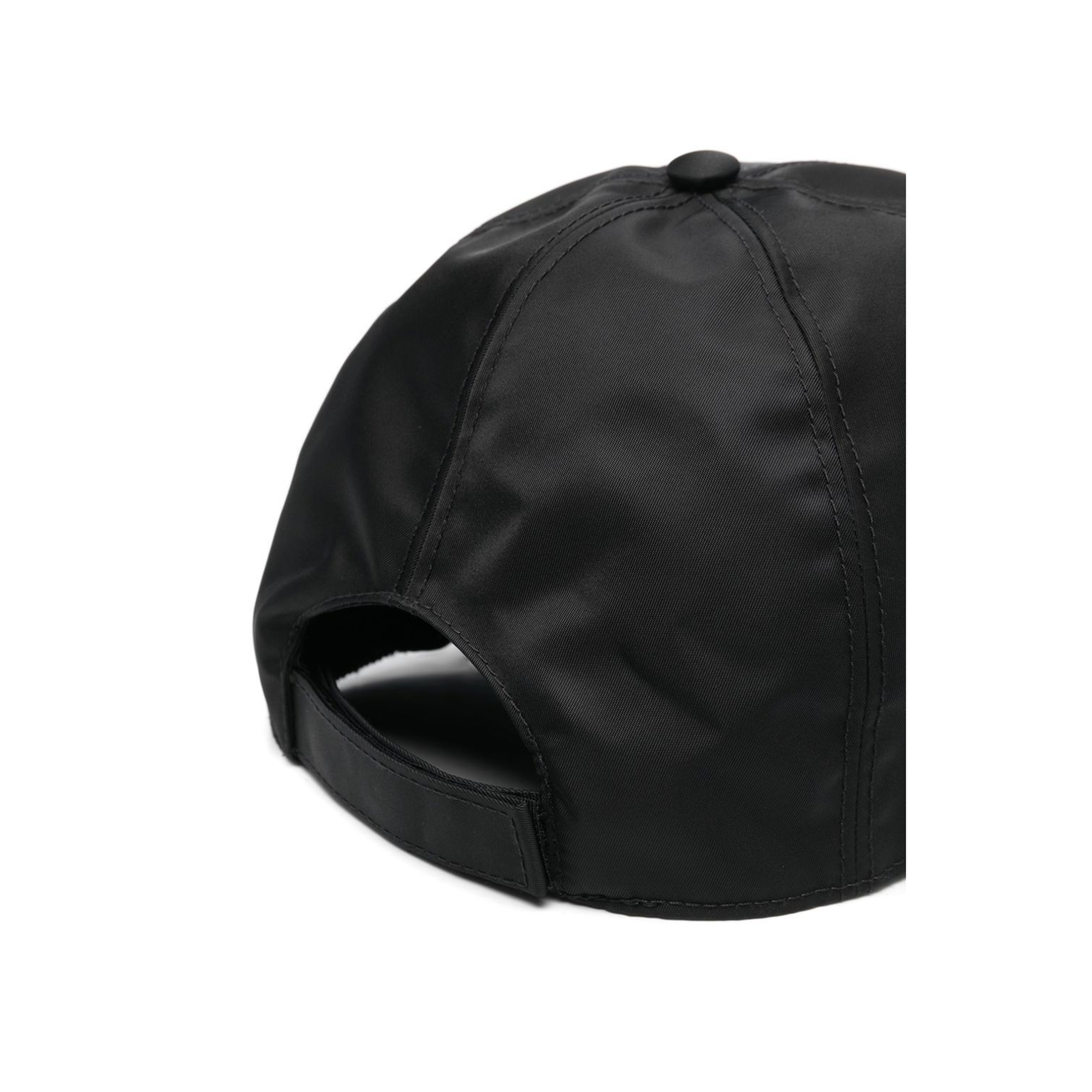 Black Nylon Baseball Cap - Image 4