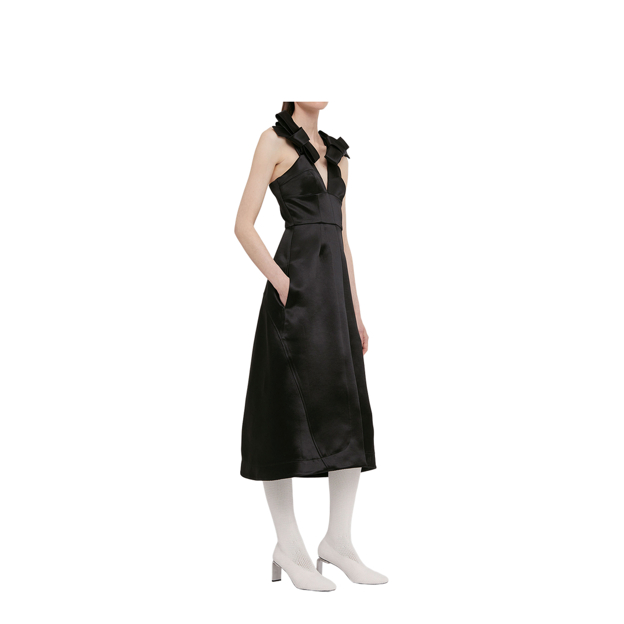 Satin Midi Dress - Image 2