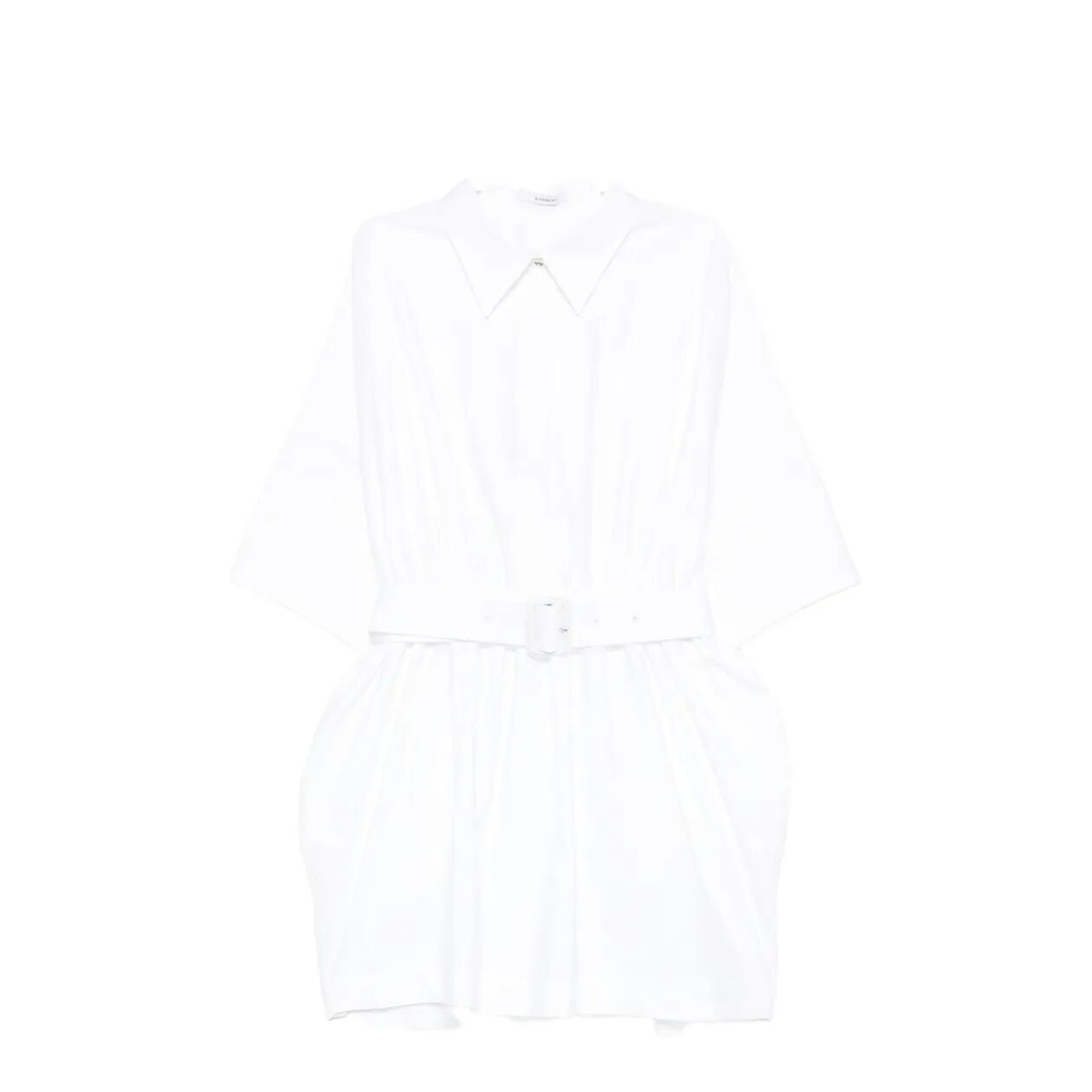 CINCHED WAIST SHIRT DRESS - Image 1