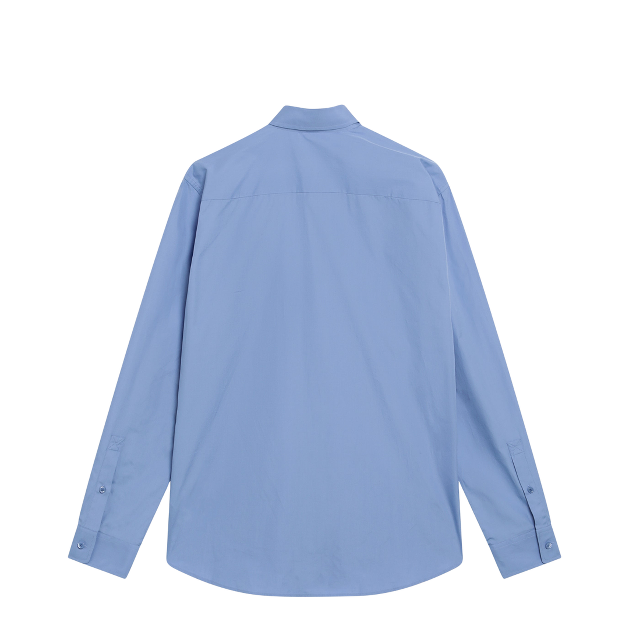 Cornflower Blue Cotton Poplin Shirt - Image 2