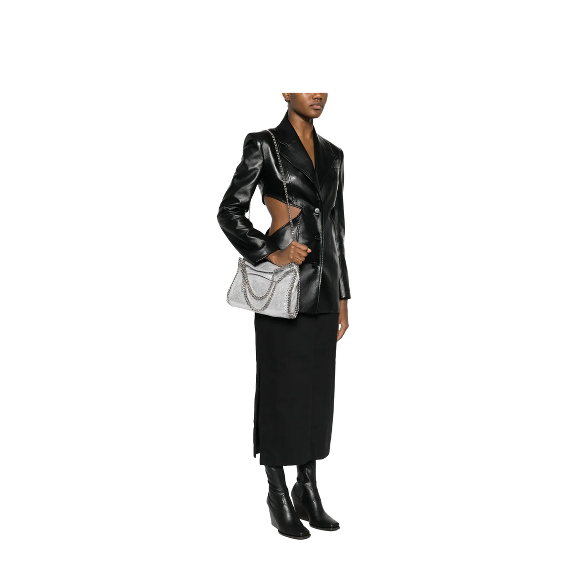 Falabella Mini Polyester Tote - Silver - Image 5