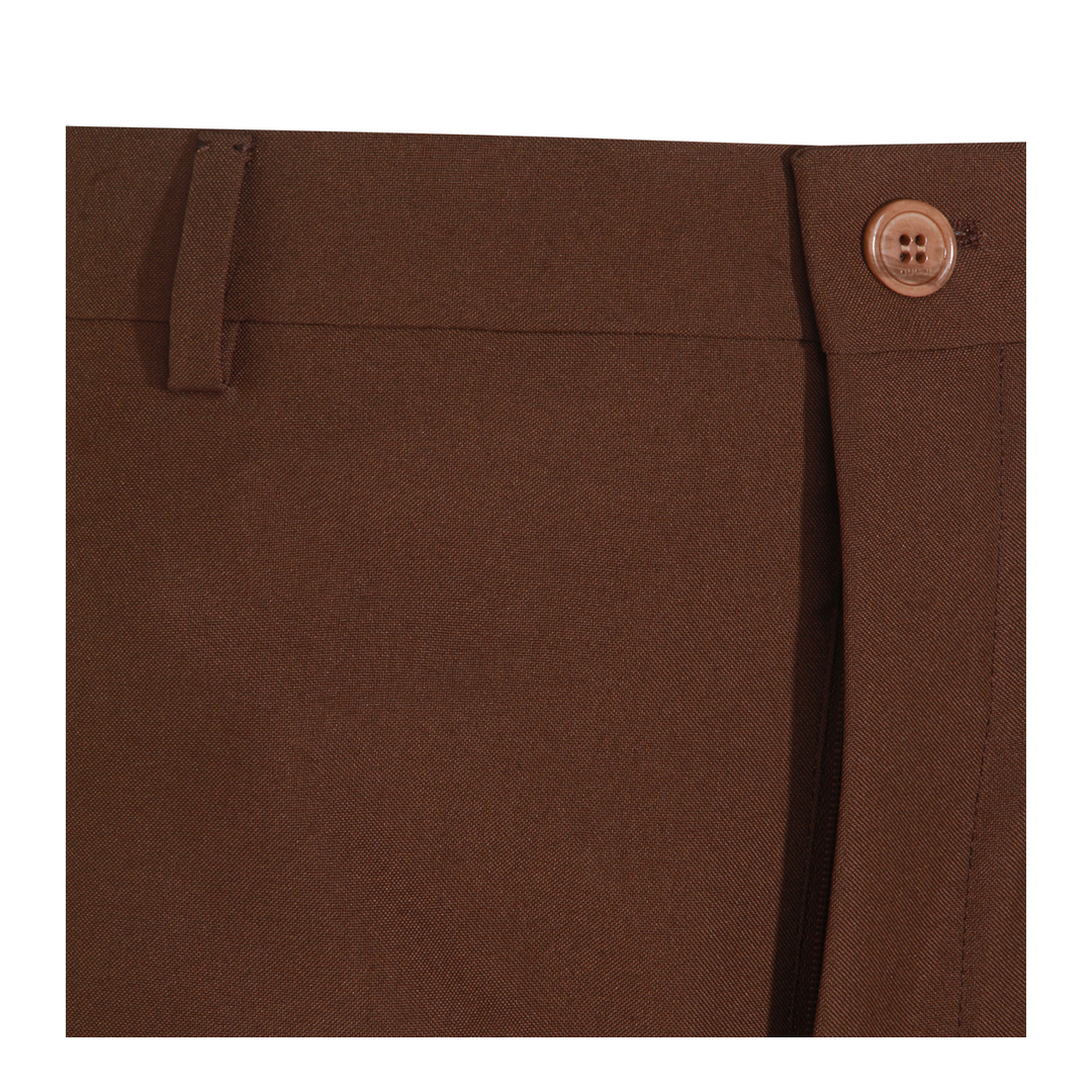 Wide Fit Trousers In Brown - Image 5