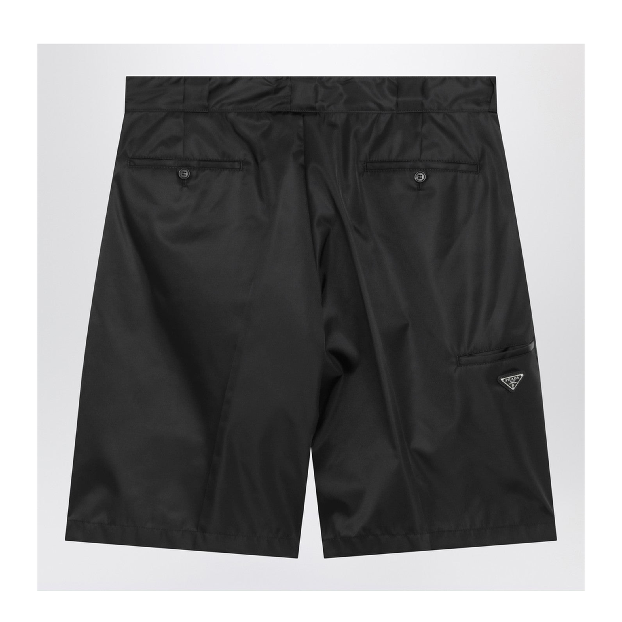 Black Re-Nylon Bermuda Shorts - Image 2