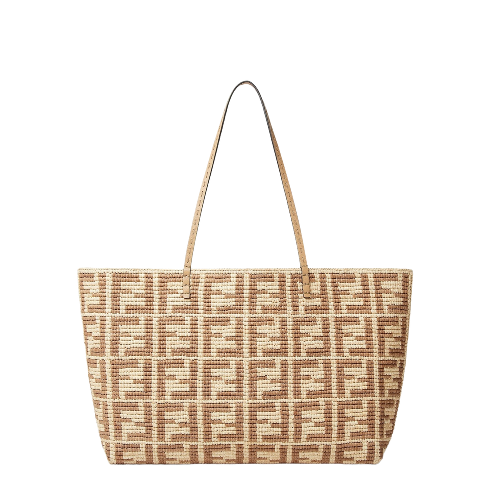 Roll Small Canvas Shopper Bags - Tan - Image 1