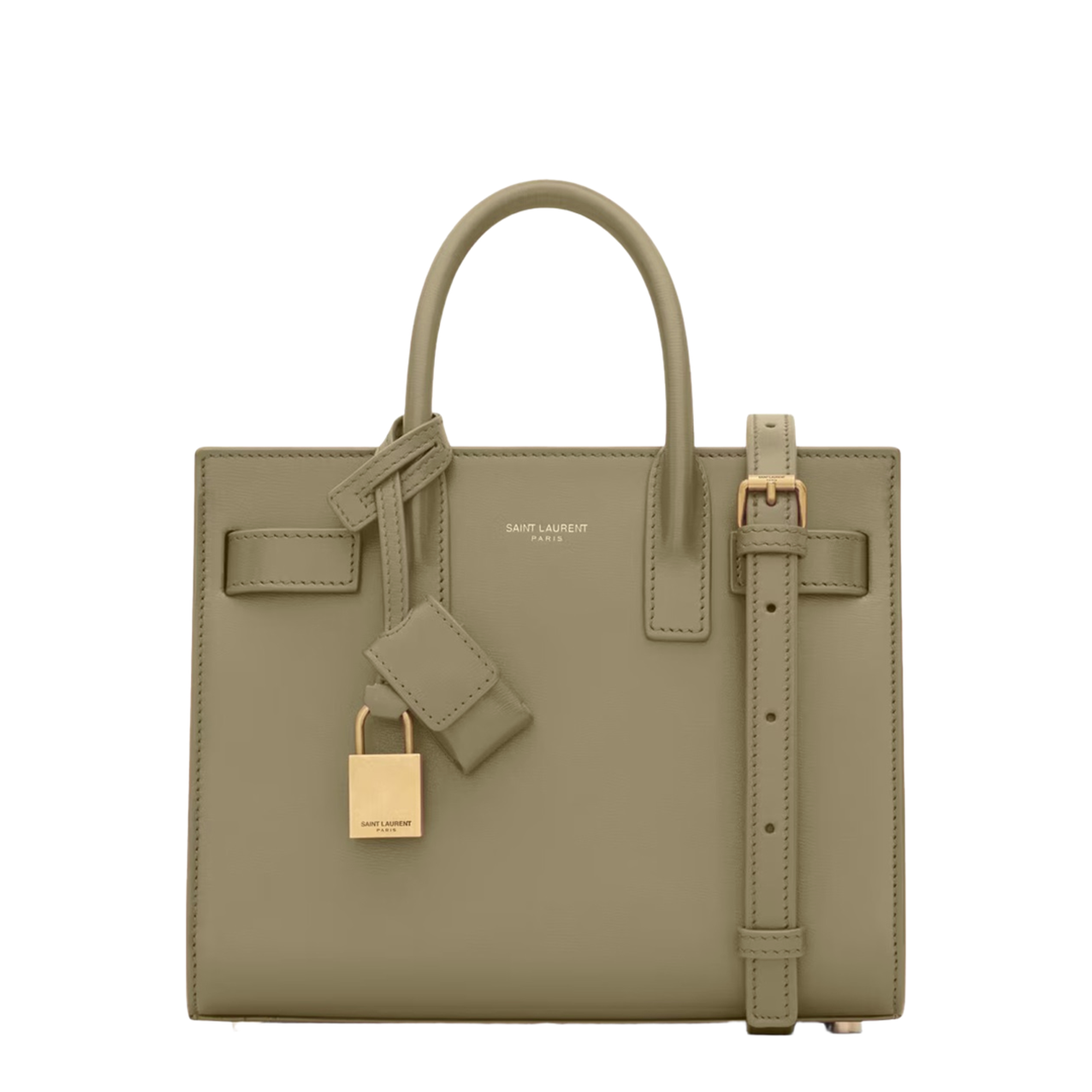 Sac de Jour Nano Smooth Leather Tote - Khaki (Green) - Image 1