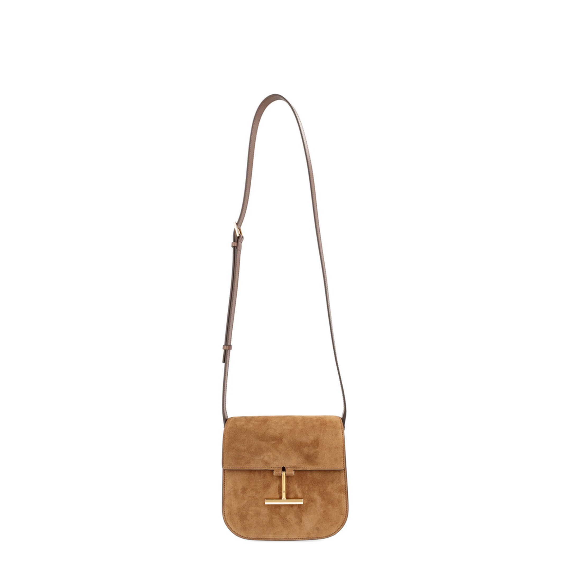 Mini Calf Suede Crossbody - Brown - Image 1