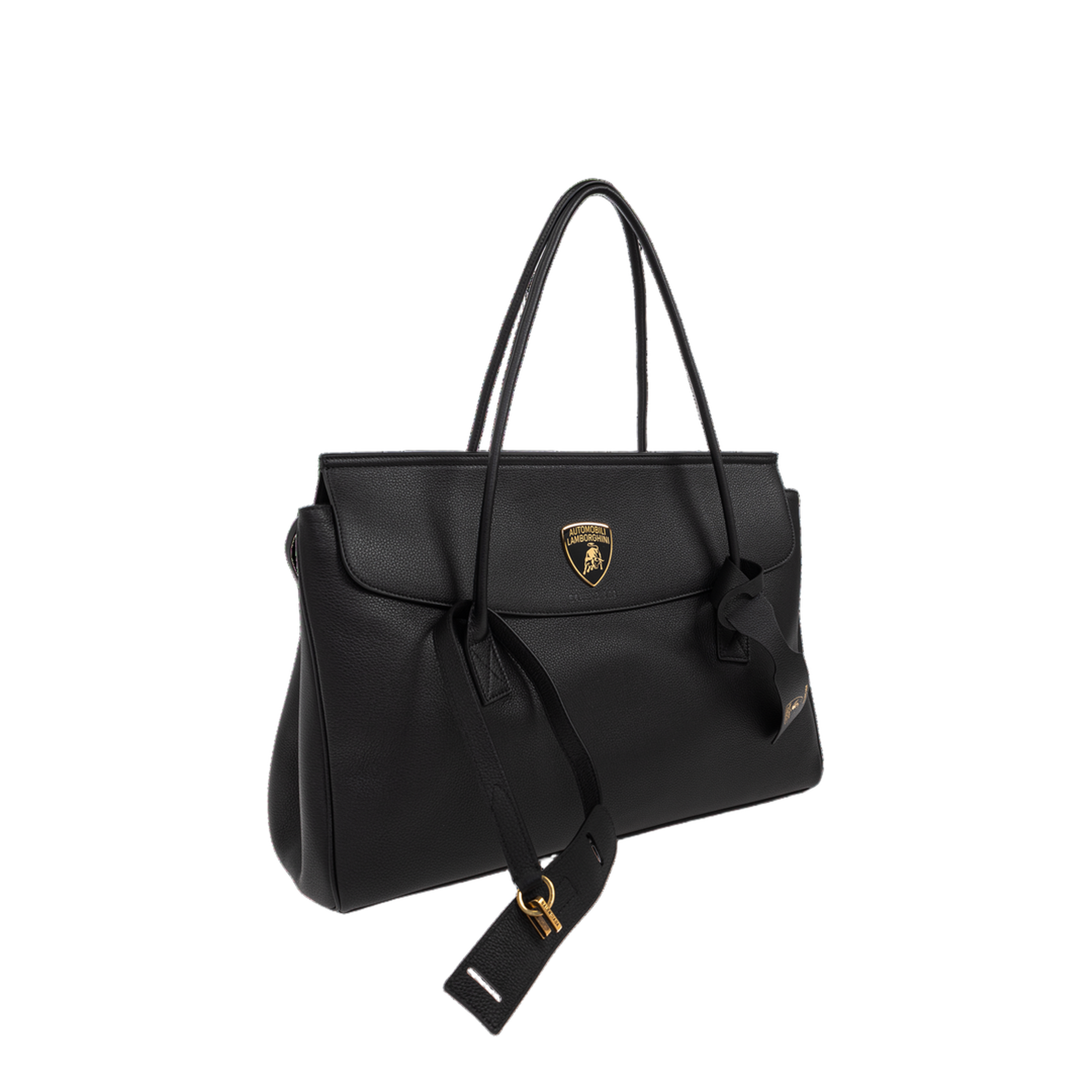 Carrie Calfskin Tote Bag - Black - Image 4
