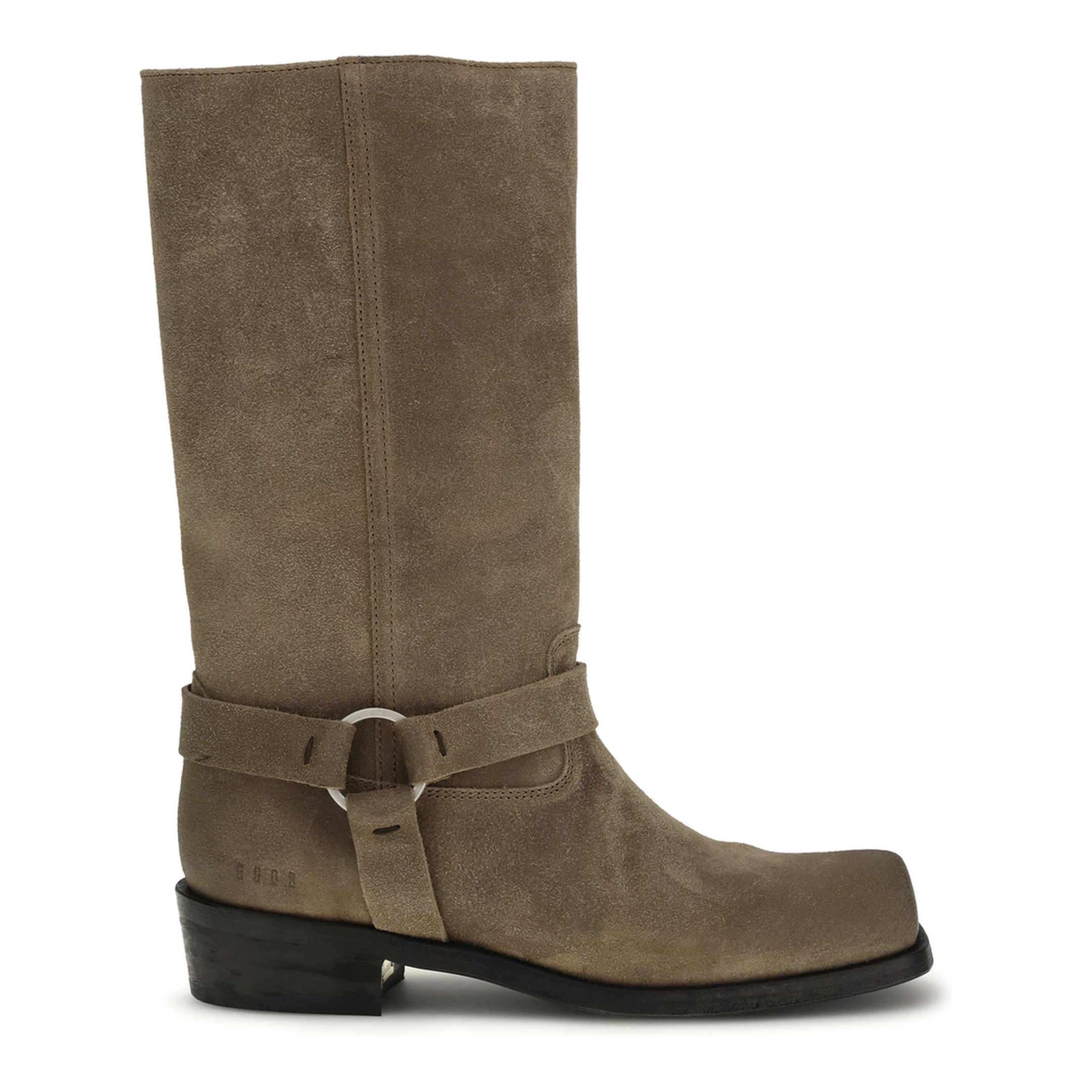 Suede Biker Boots - Image 1