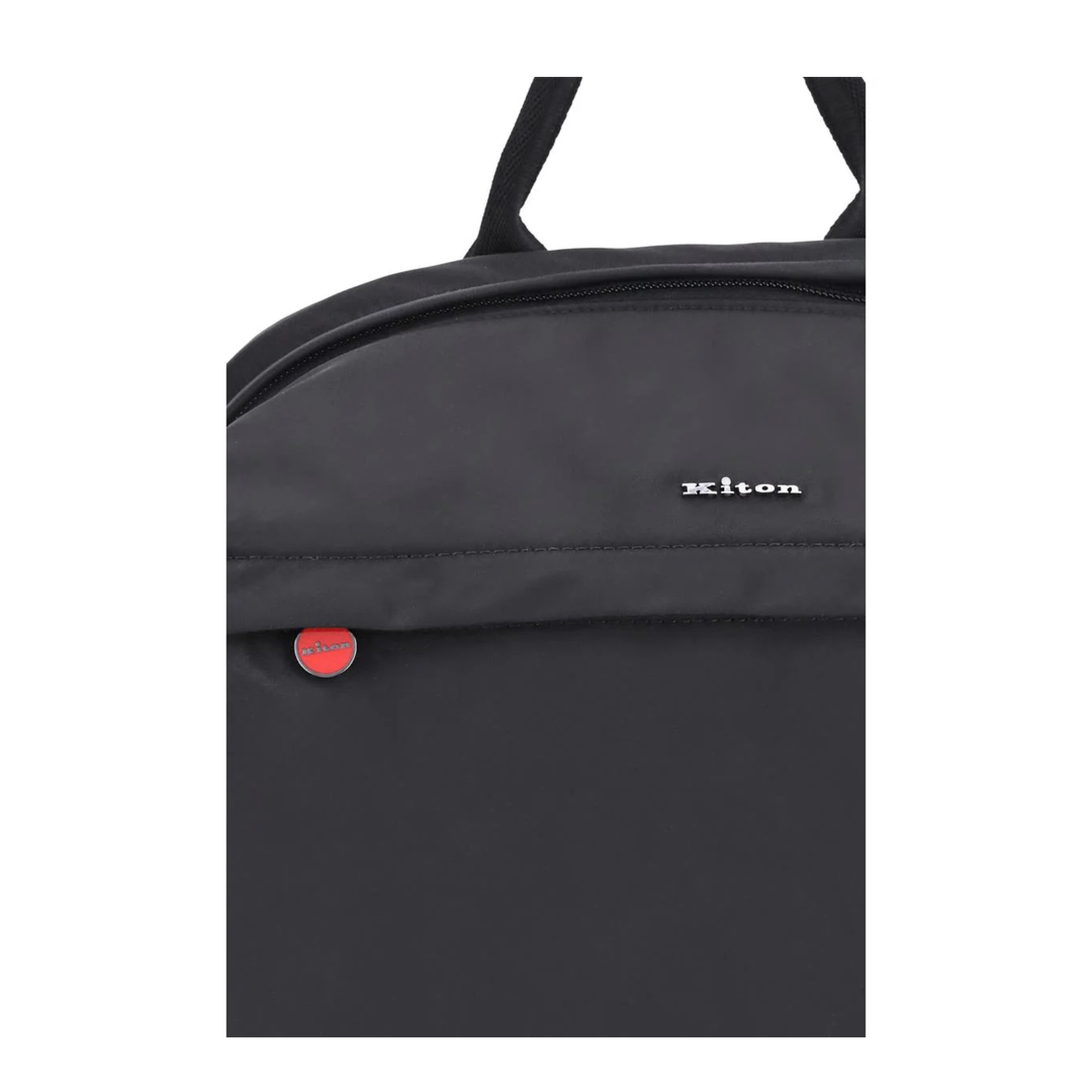 Nylon Backpack with Fabric Top Handle Bag - Image 4