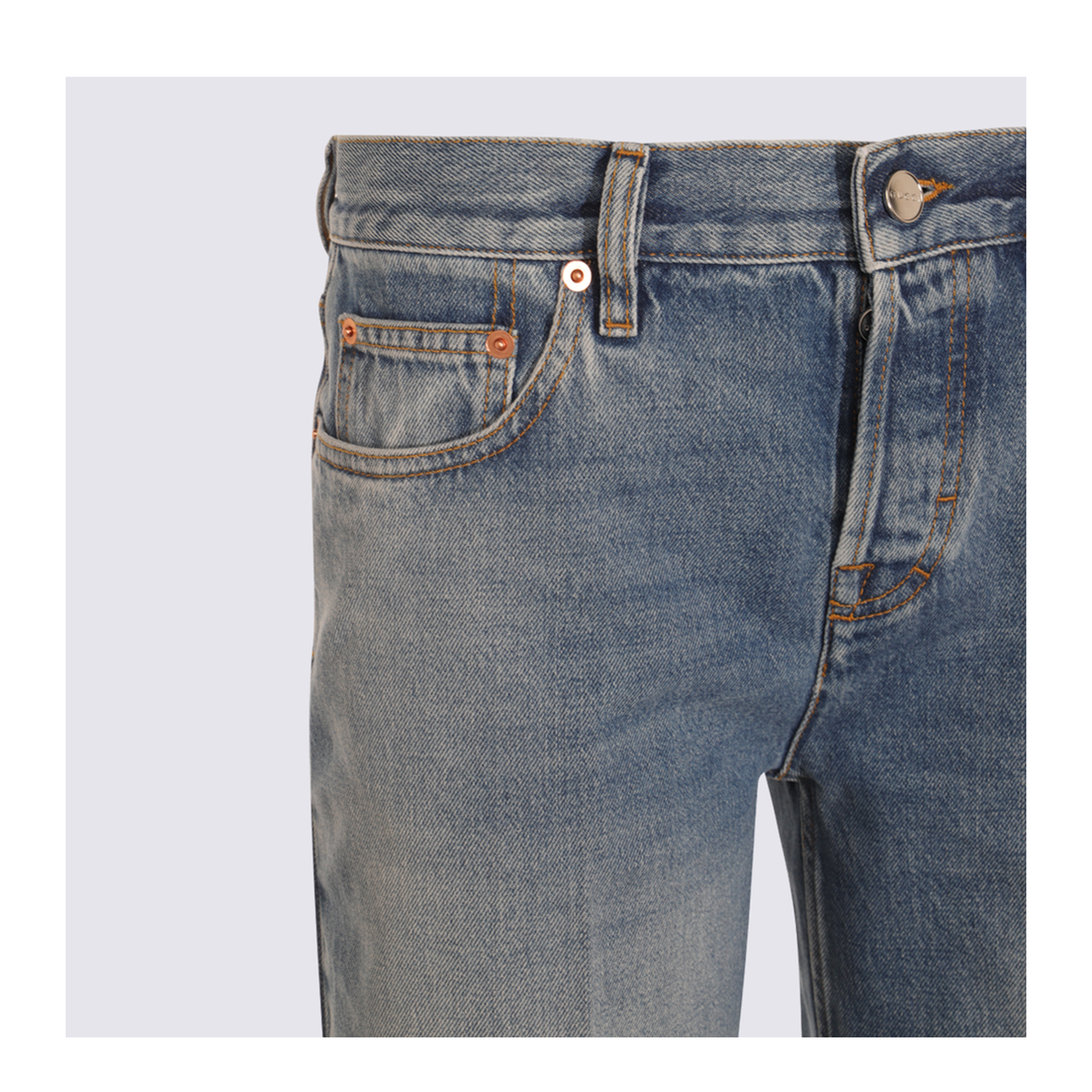 Straight Fit Denim Pants in Light Blue - Image 6