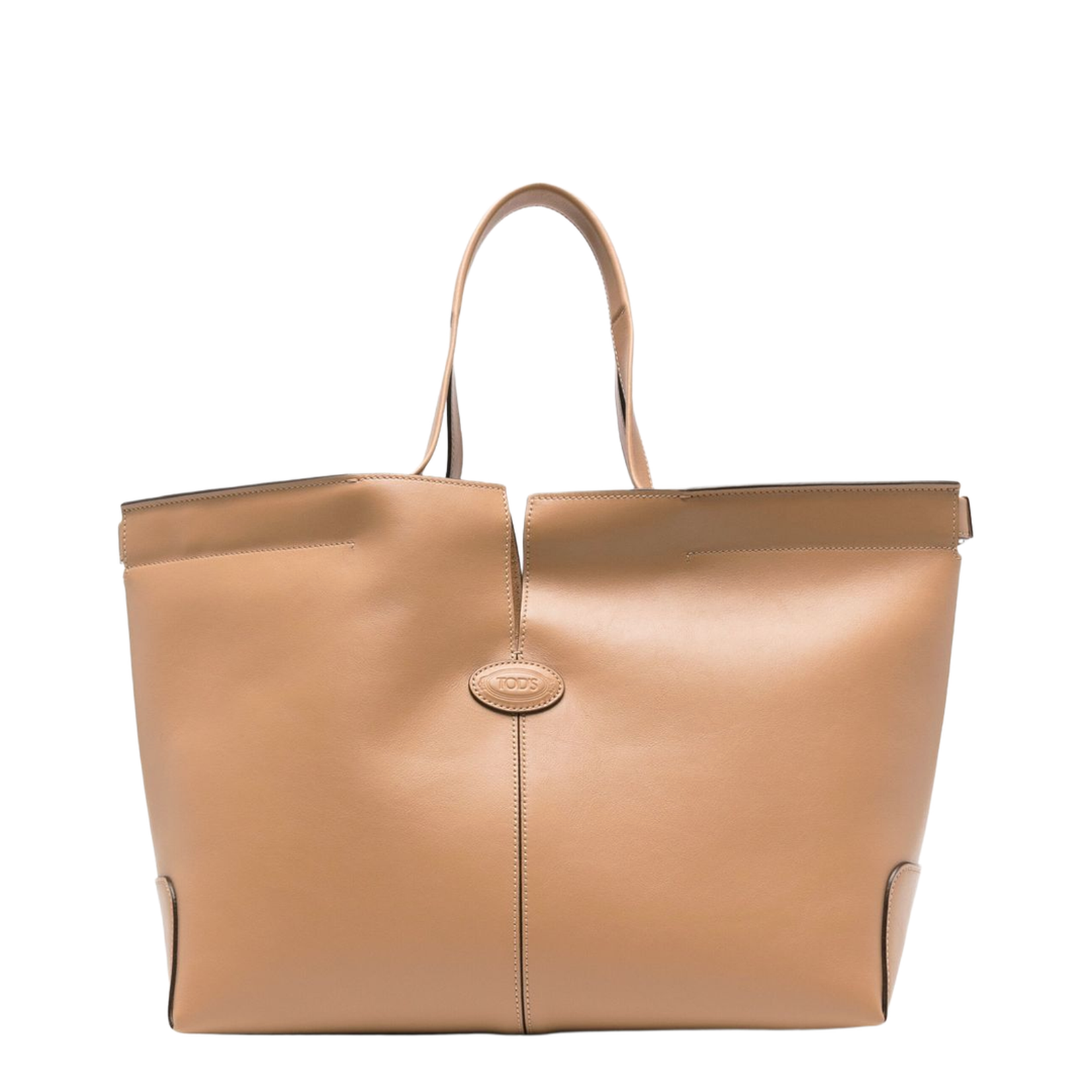 Di Bag Folio Calf Leather Shopping Bag - Natural - Image 1