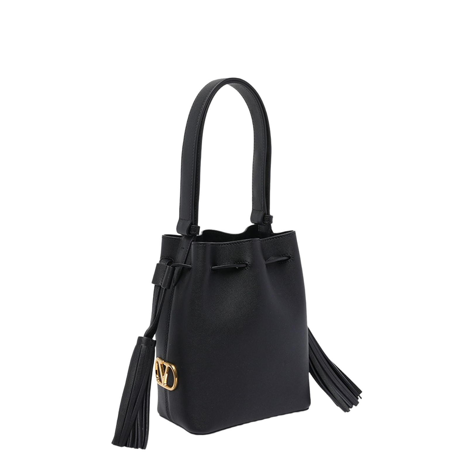 So Seau Small Bucket Bag Leather Black - Image 1