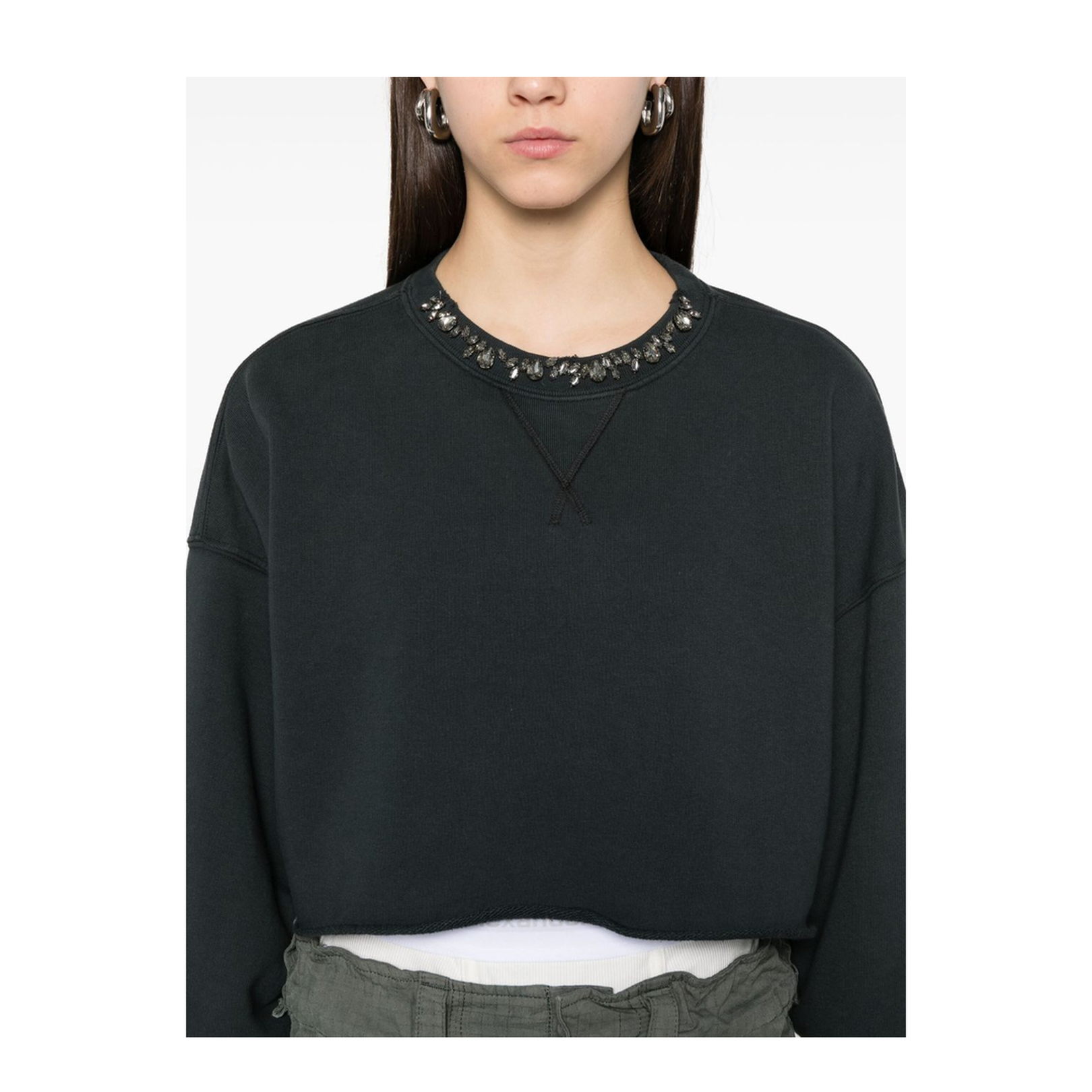 Organic Cotton Cropped Sweatshirt - Image 5