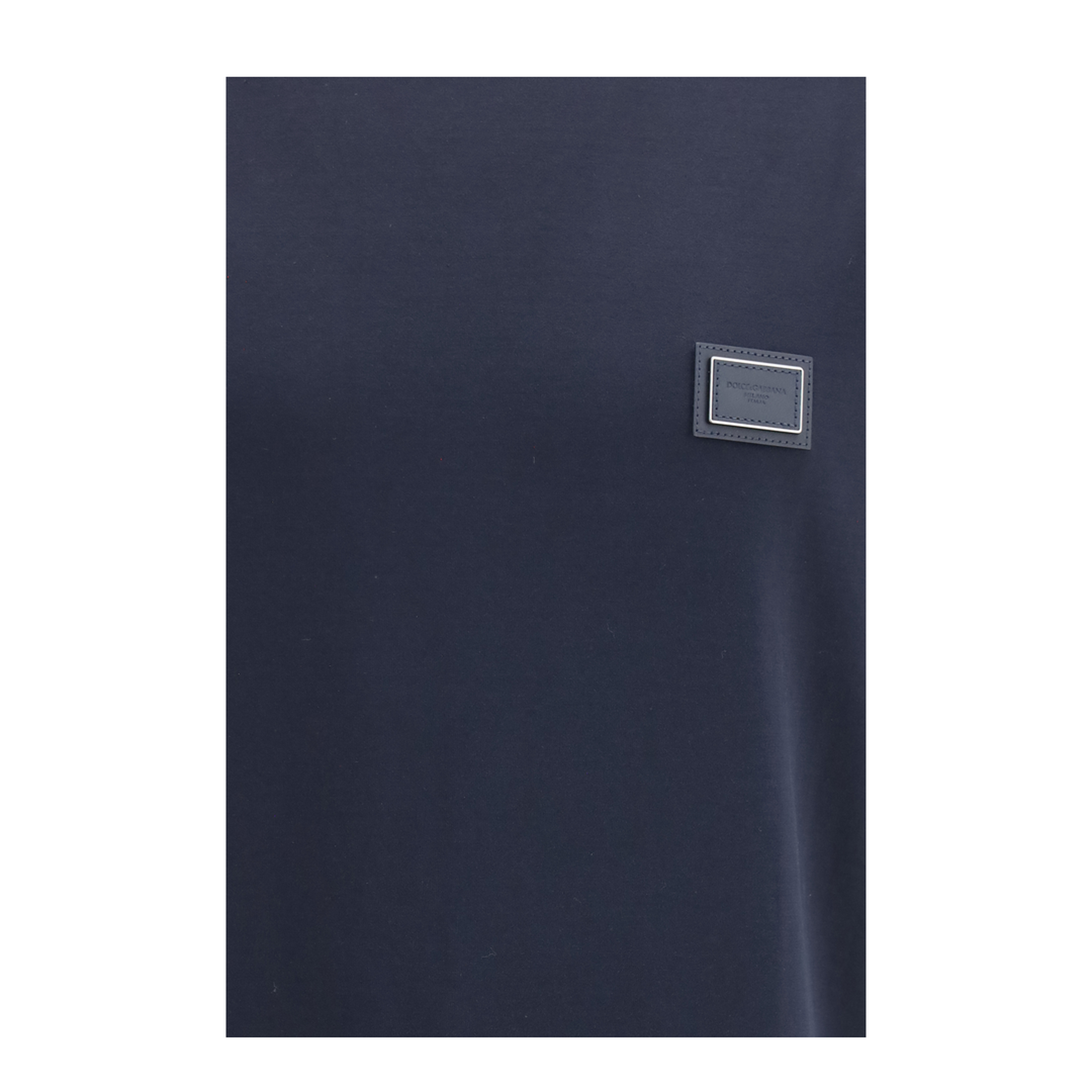 Cotton T-shirt with logo plaque - Image 3