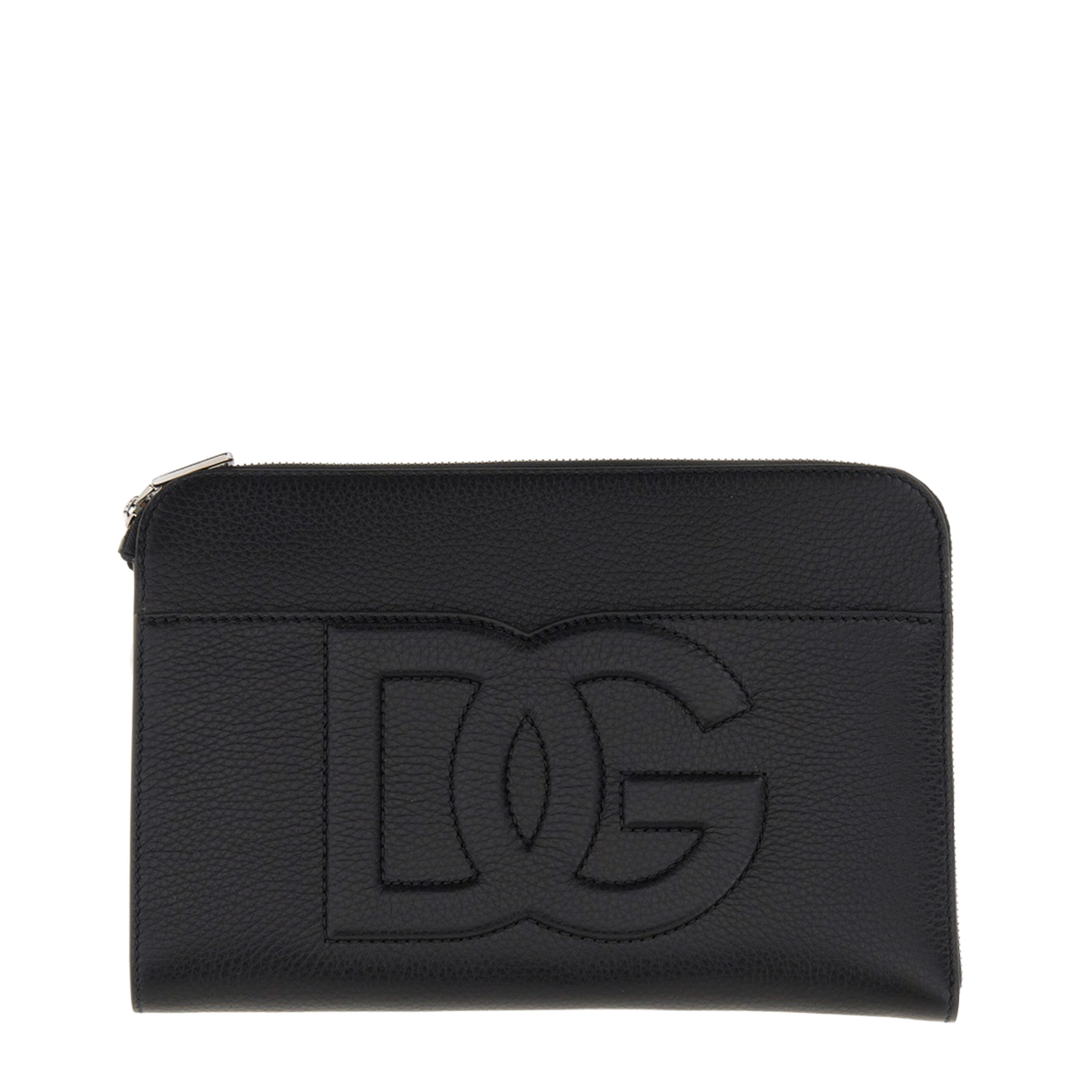 Medium Deerskin Pouch - Black - Image 1