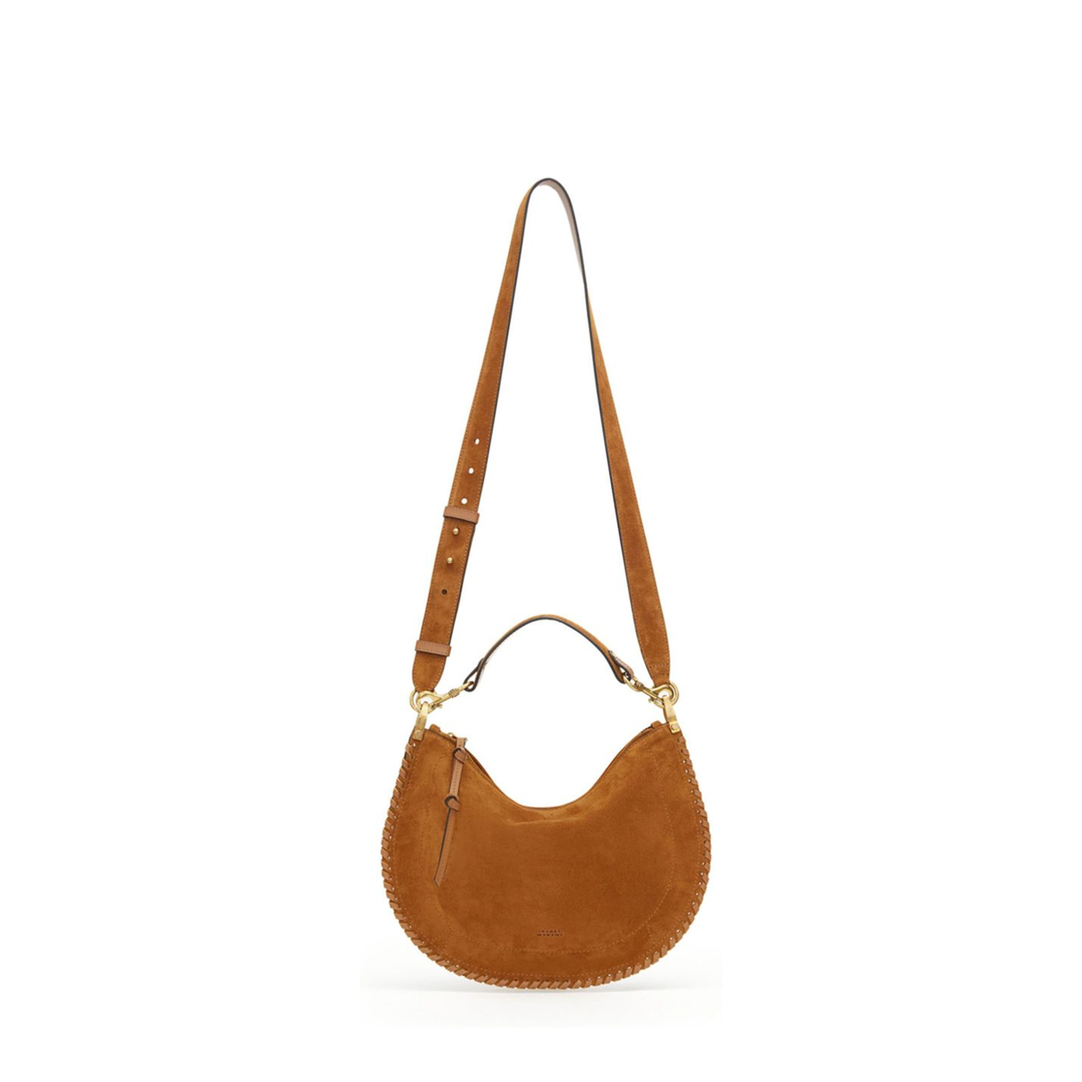 Oskan Braided Suede Calfskin Zipped Bag - Cognac - Image 2