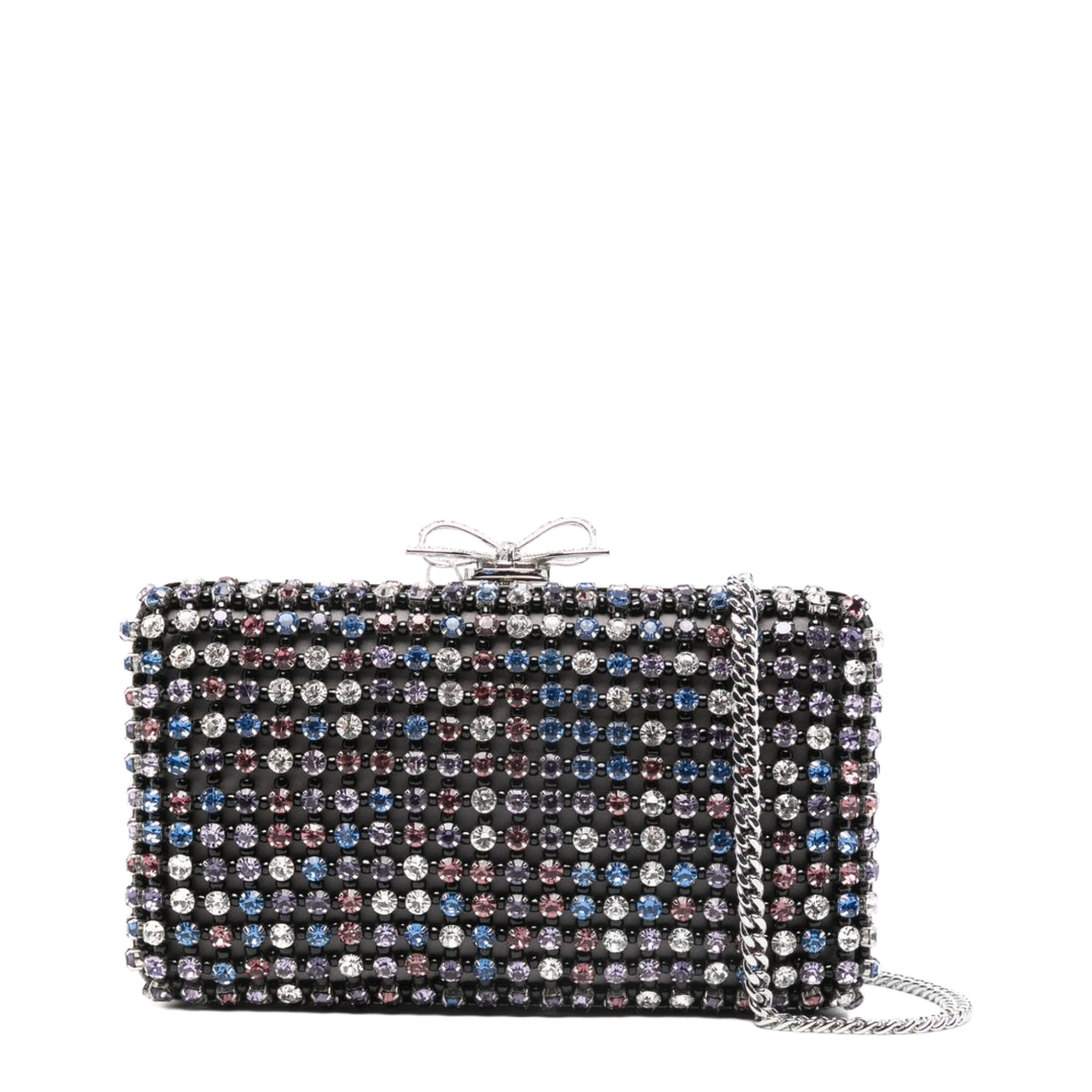 Multi Crystal Chainmail Clutch - Multi - Image 1