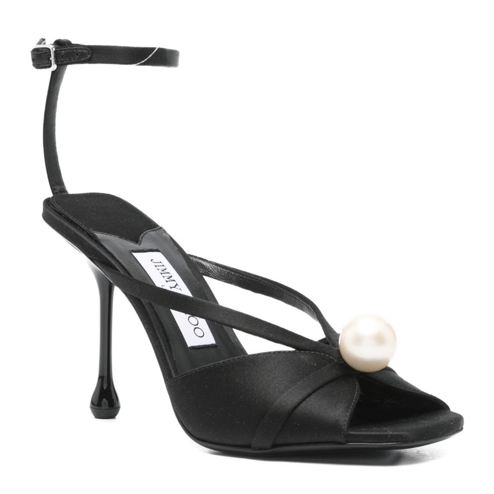 Embellished Satin Sandals - Image 2