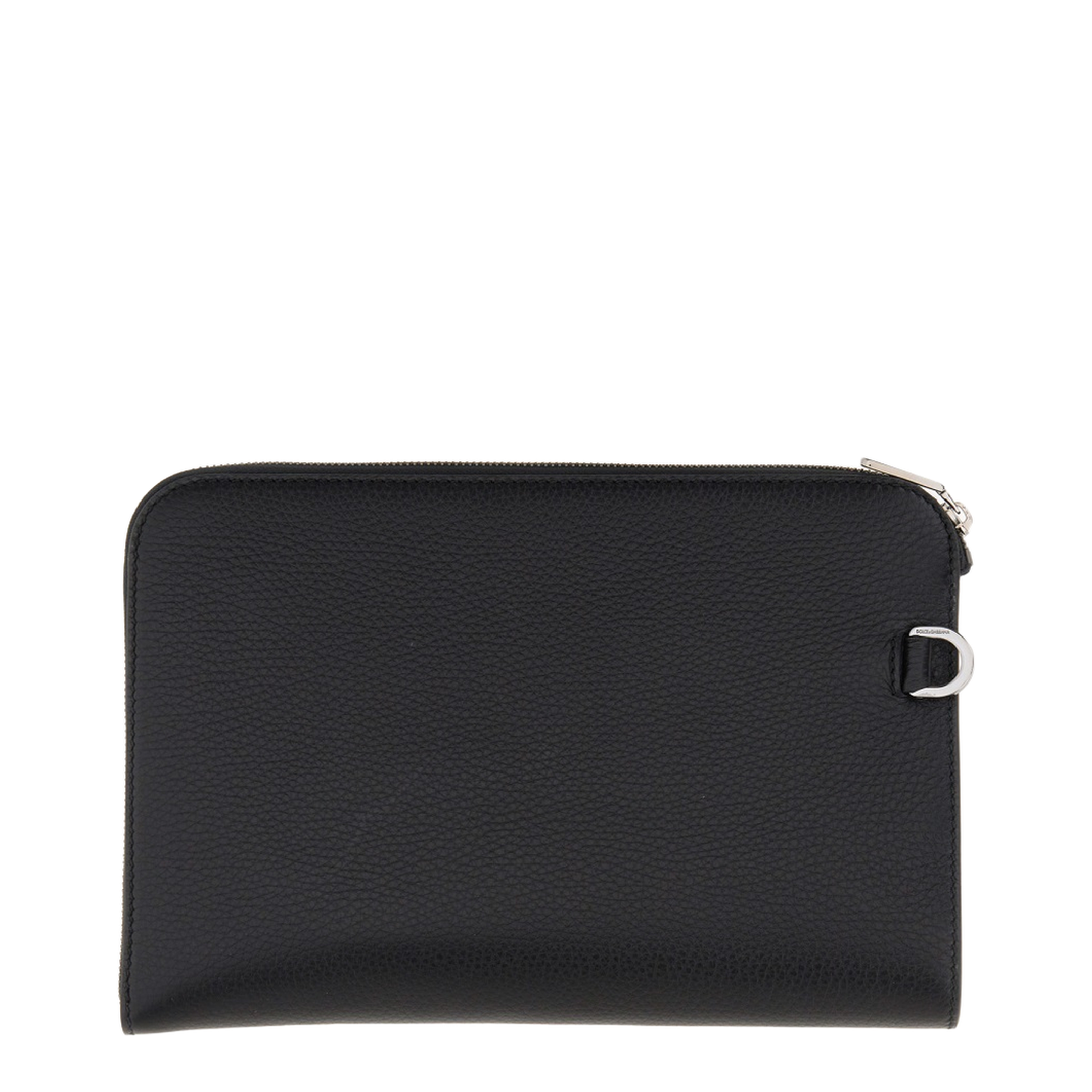 Medium Deerskin Pouch - Black - Image 2