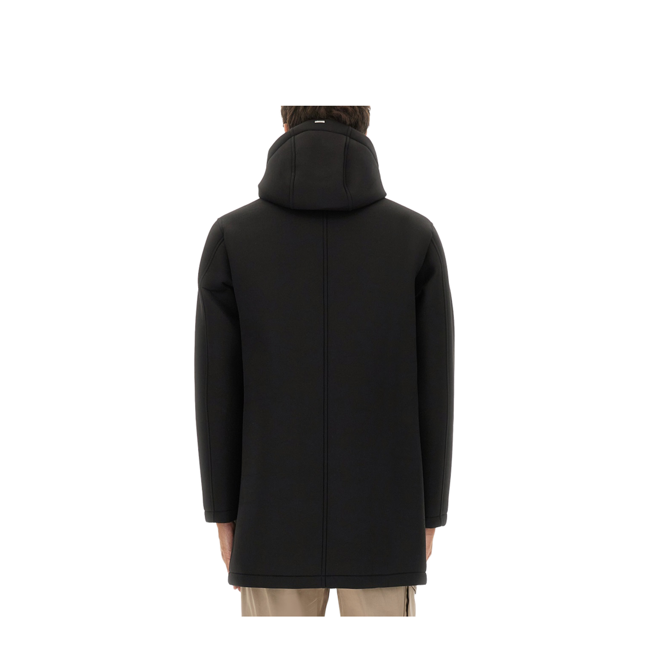 Long Parka in Three Layers Scuba - Image 3