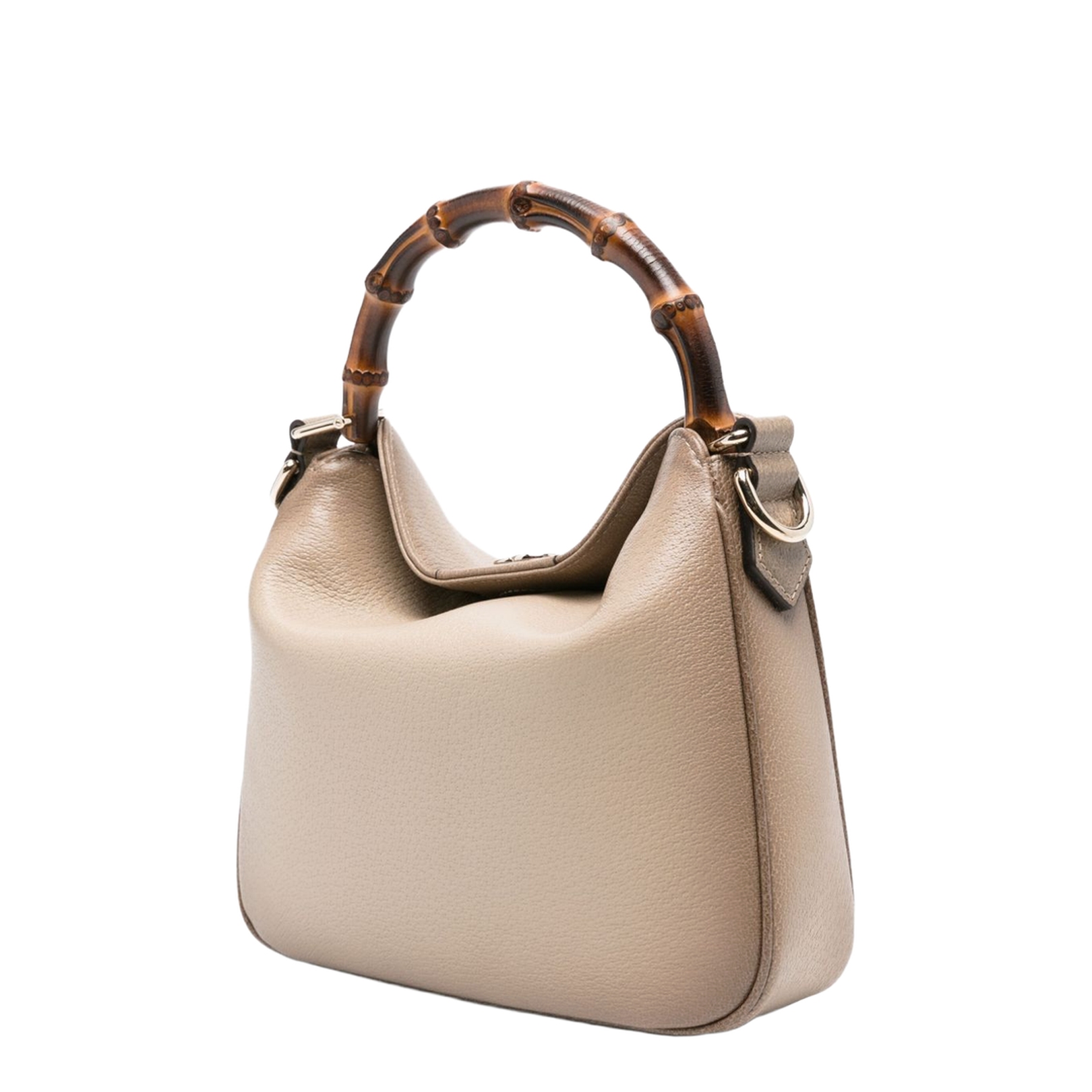 Diana Small Shoulder Bag in Gradient Oatmeal Leather - Image 2