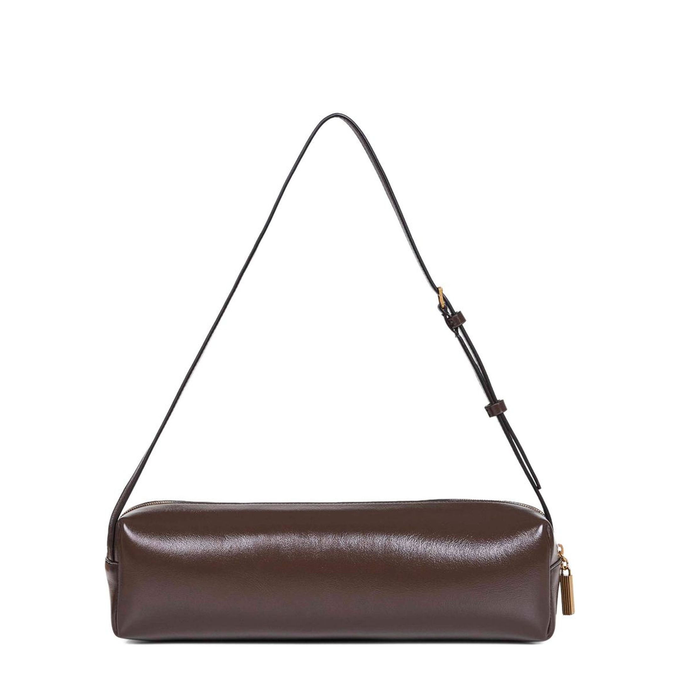 Kye Medium Crackle Patent Shoulder Bag - Oxblood - Image 2